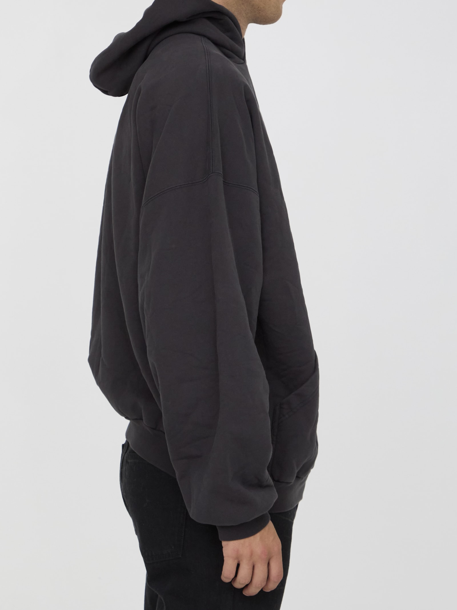 Shop Balenciaga Paris Hoodie In Black