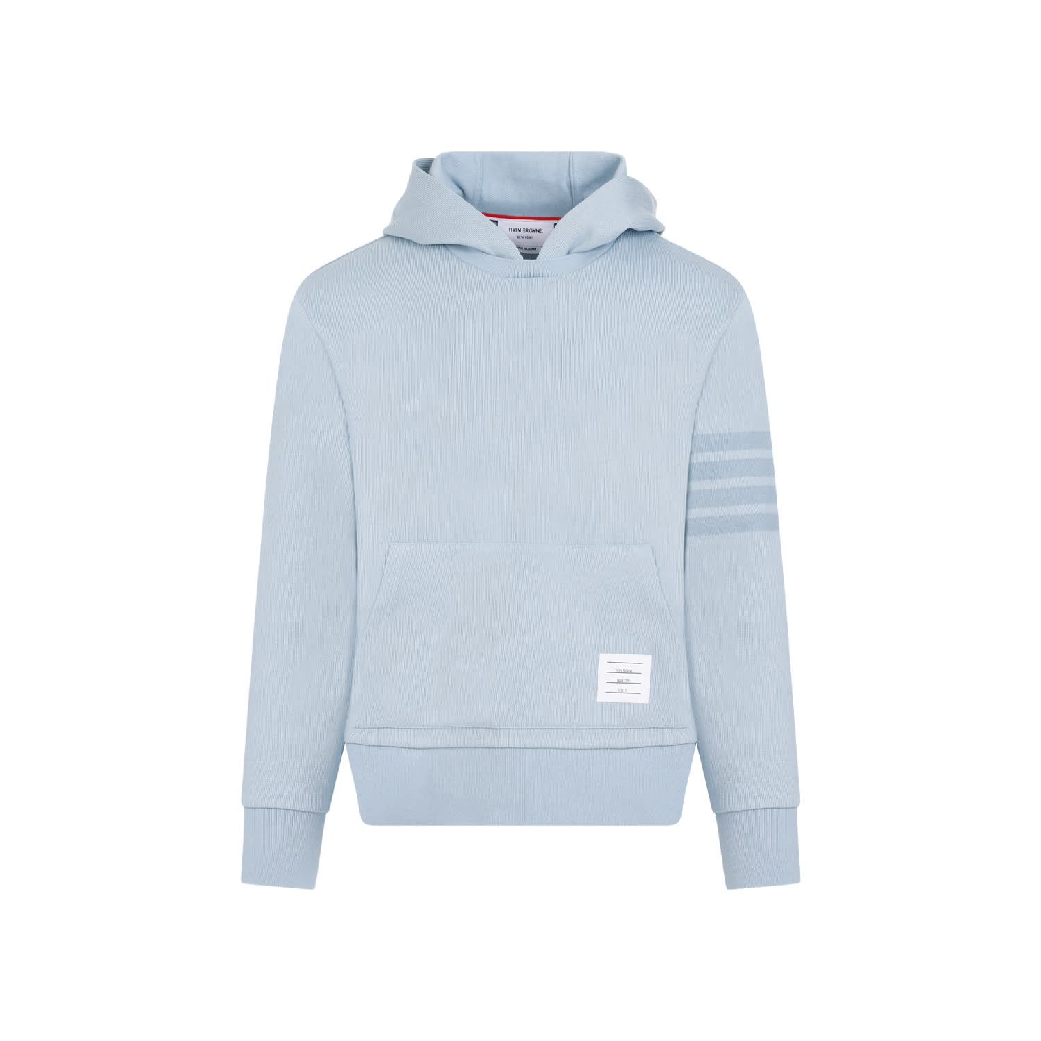 Shop Thom Browne Crewneck Hoodie Pullover In Light Blue