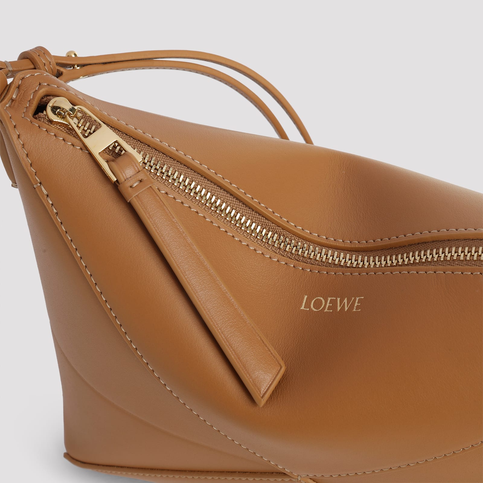 Loewe Puzzle Fold Pouch In Sand