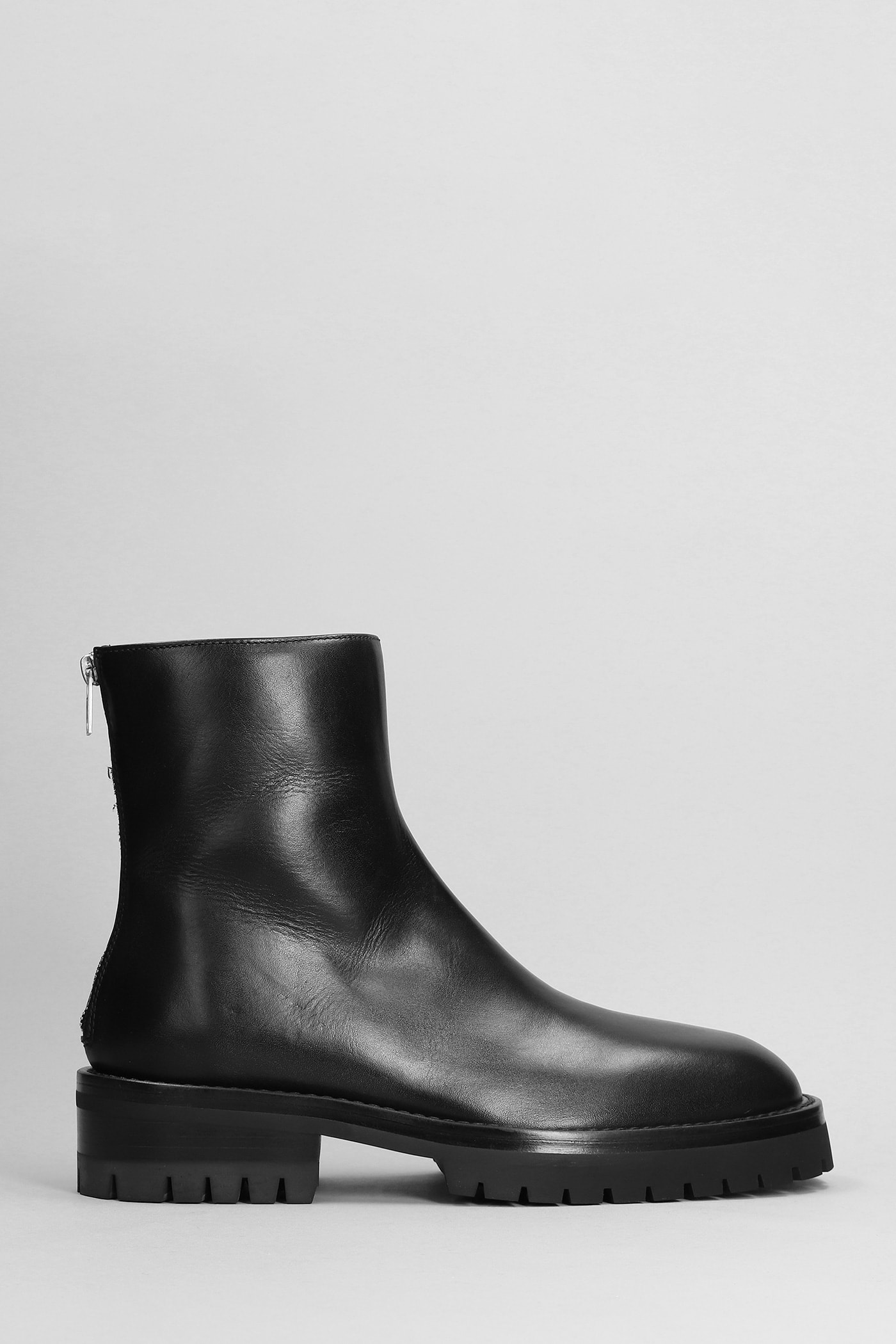 Ann Demeulemeester Ankle Boots In Black Leather