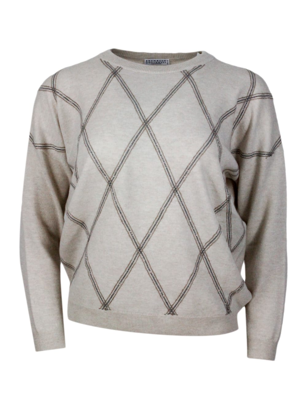 Shop Brunello Cucinelli Sweater In Beige