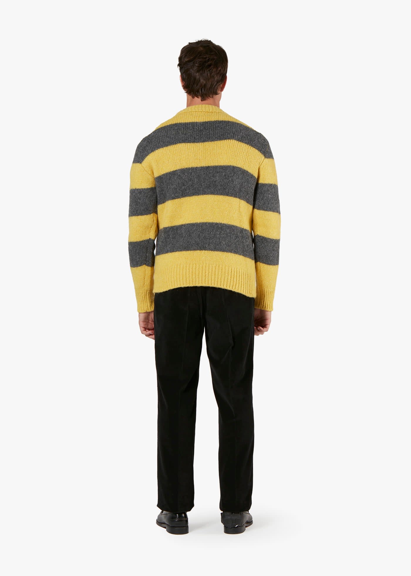 Doppiaa Aamedeus Cotton Moleskin Trousers In Black