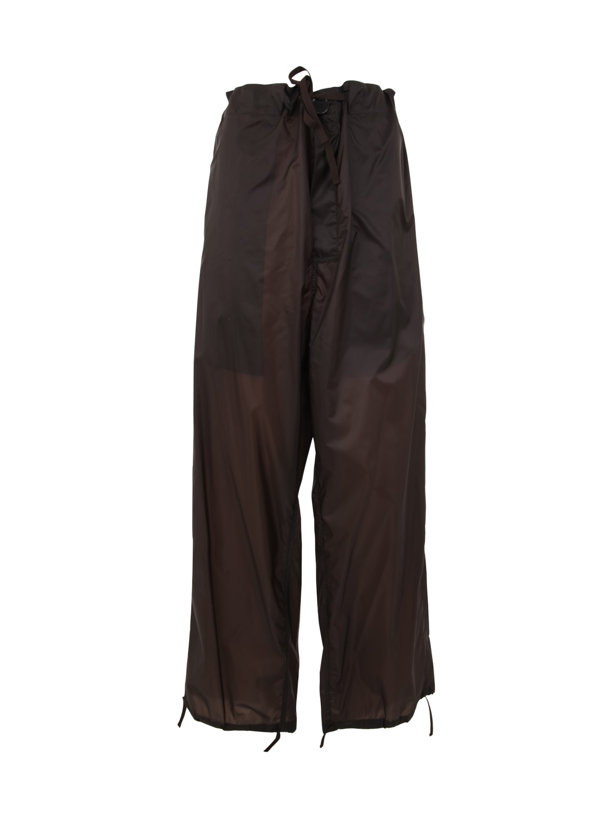 Wide Leg Drawstring Cuff Trousers