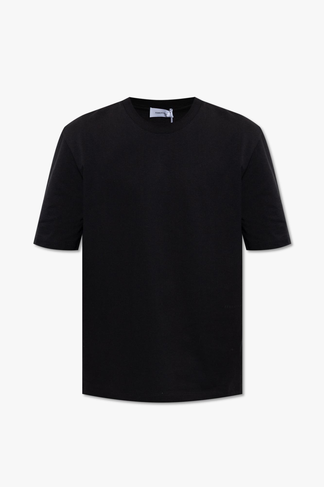 Shop Ferragamo T-shirt With Logo In Black