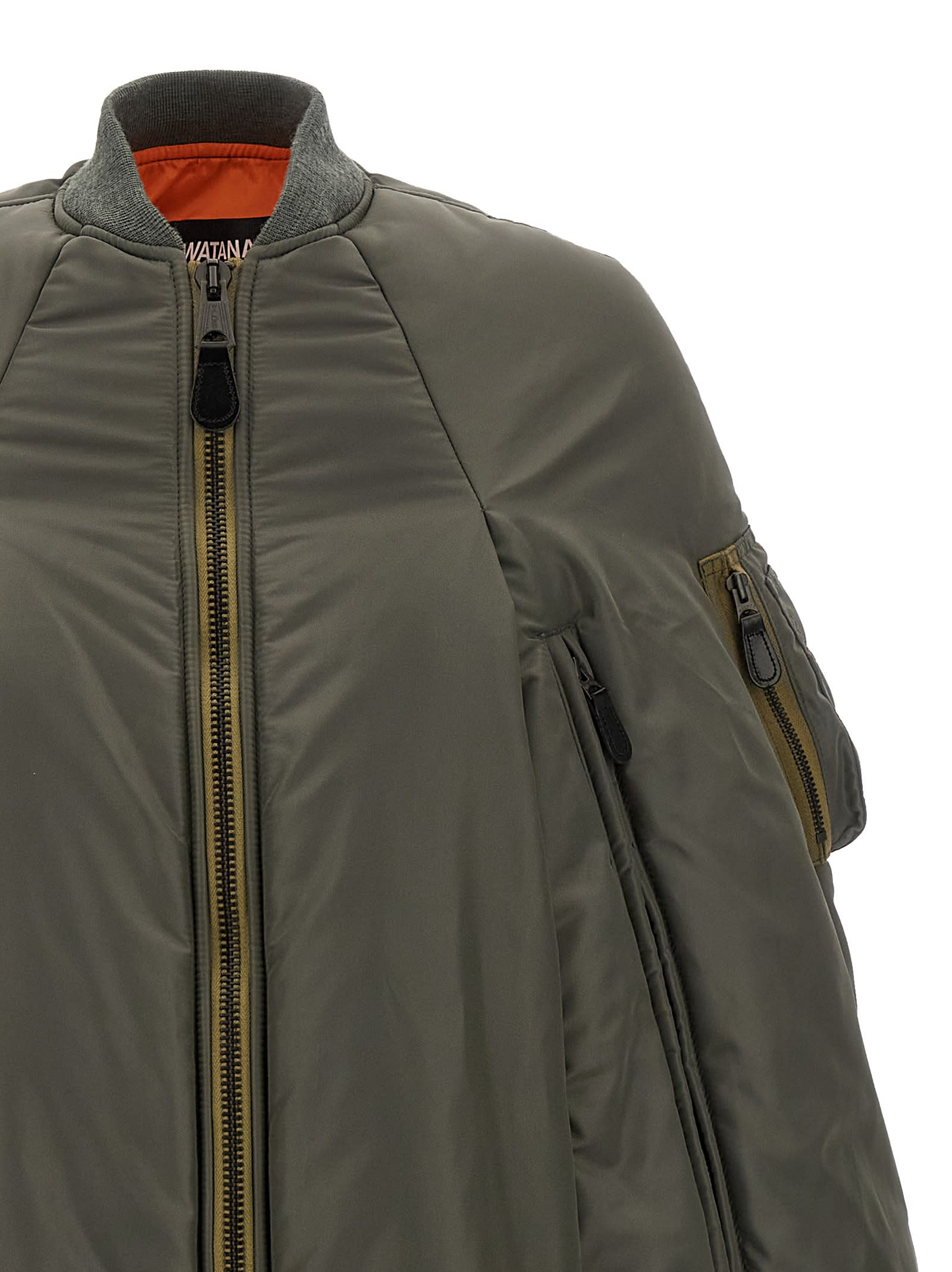 Junya Watanabe Bomber Cape In Green