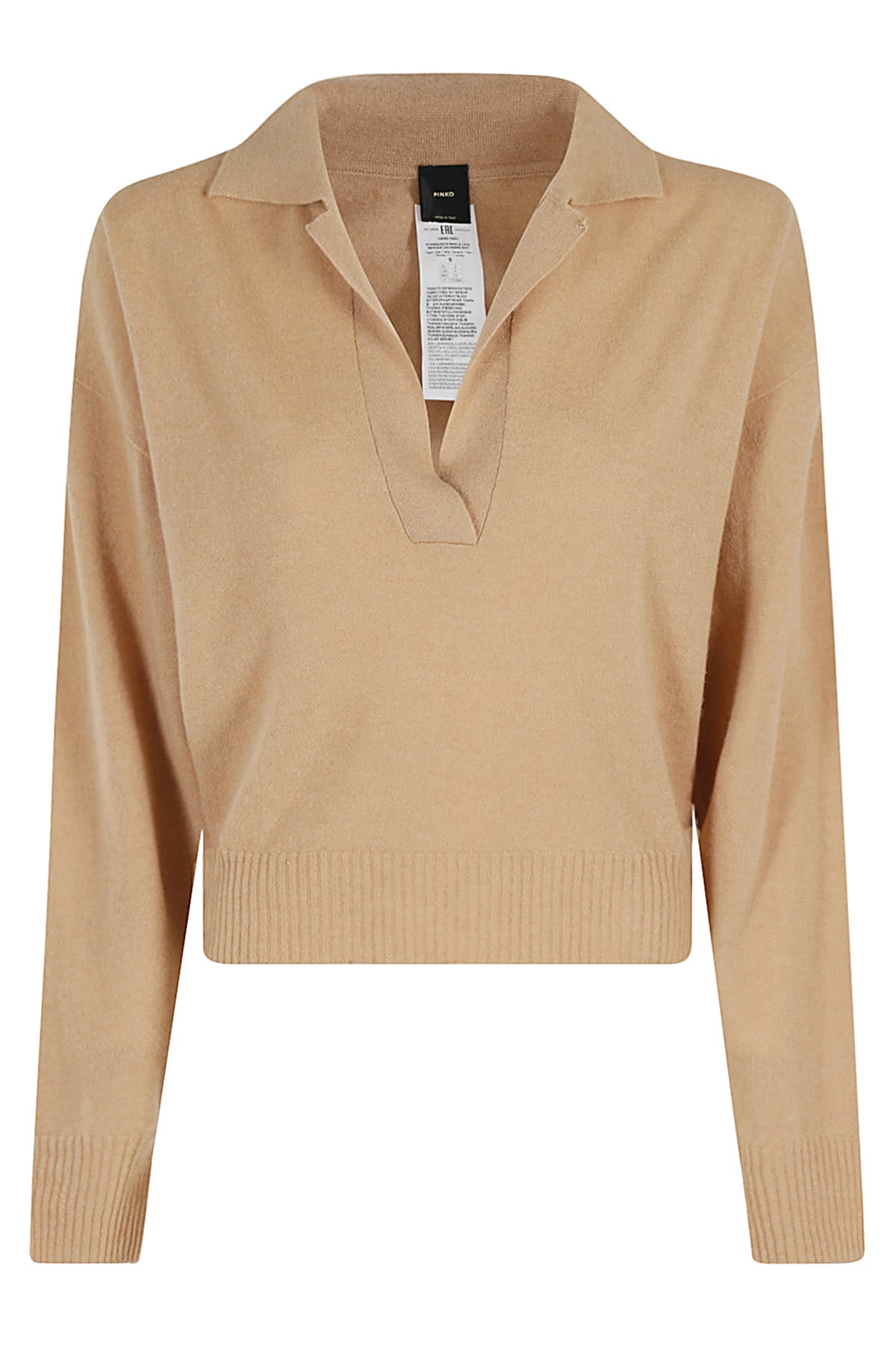 Shop Pinko Evanescente Maglia In Beige Toupe Caldo