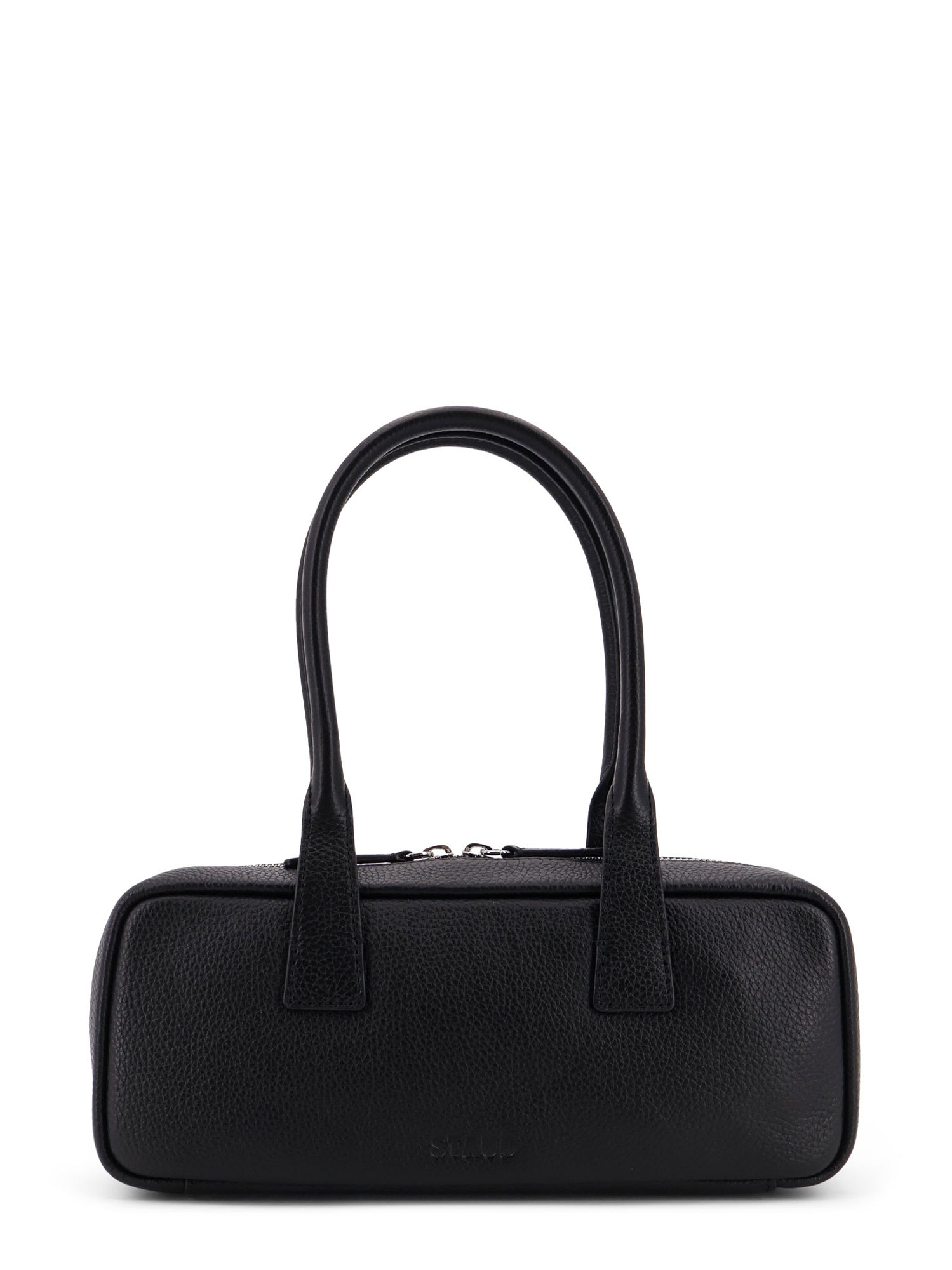 Staud Grained Leather Rectangular Shoulder Bag In Black