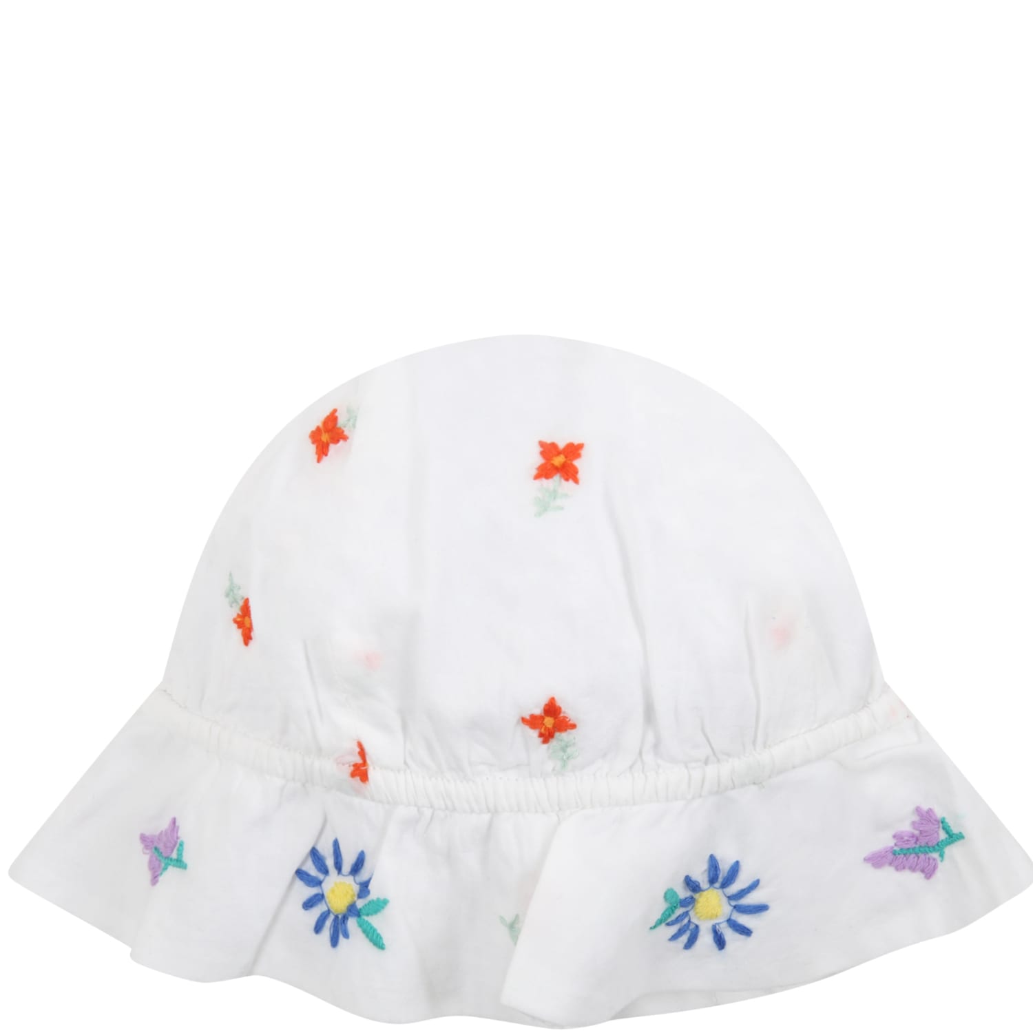 Stella McCartney Kids White Sun Hat For Baby Girl