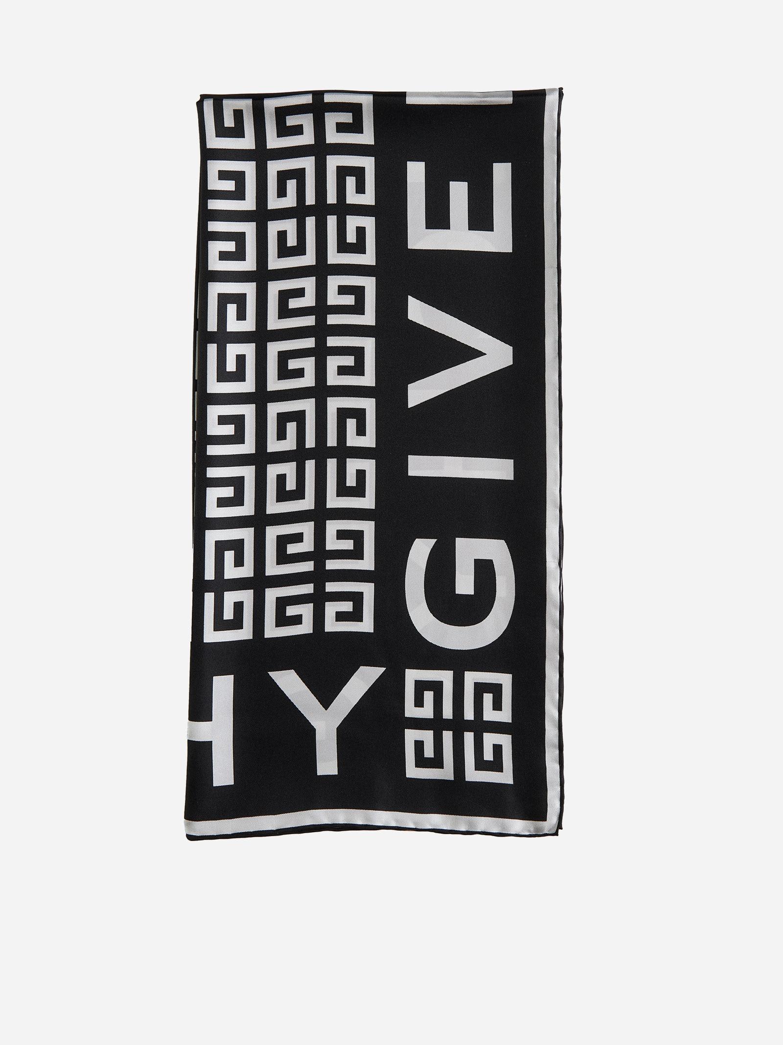 Givenchy Logo Monogram Scarf in Purple