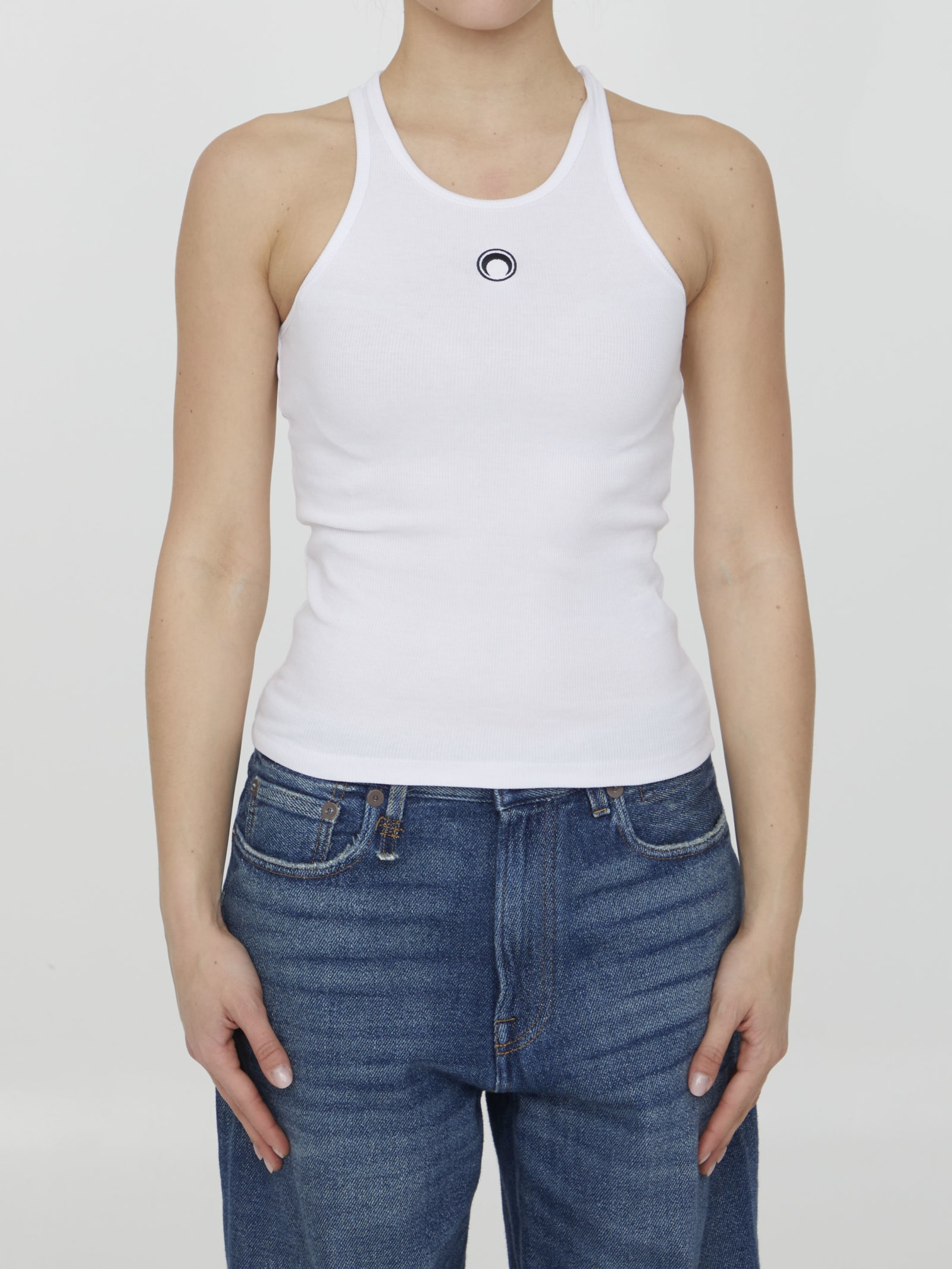 Marine Serre Moon Logo Tank Top