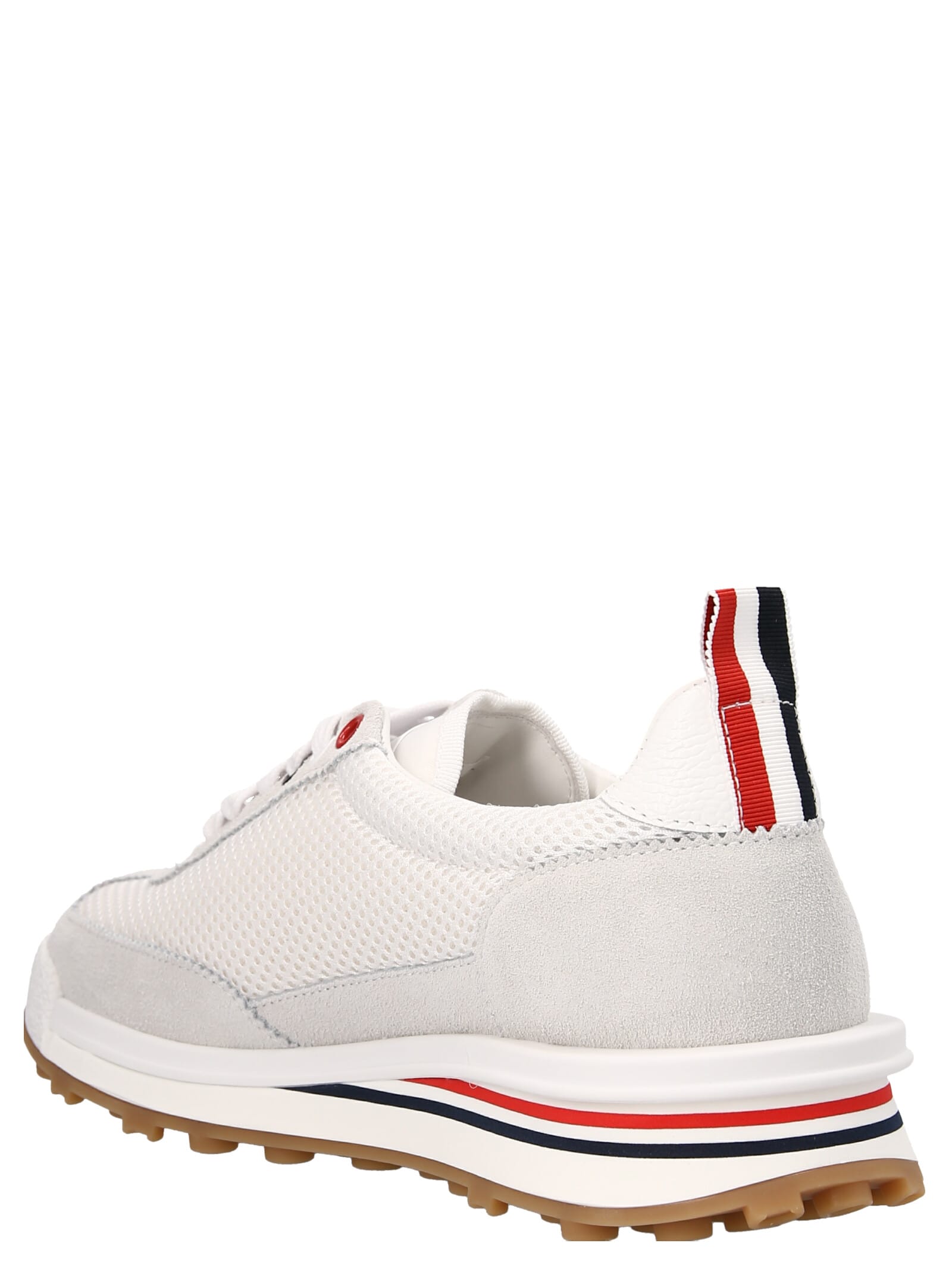 Shop Thom Browne Runner Sneakers In White
