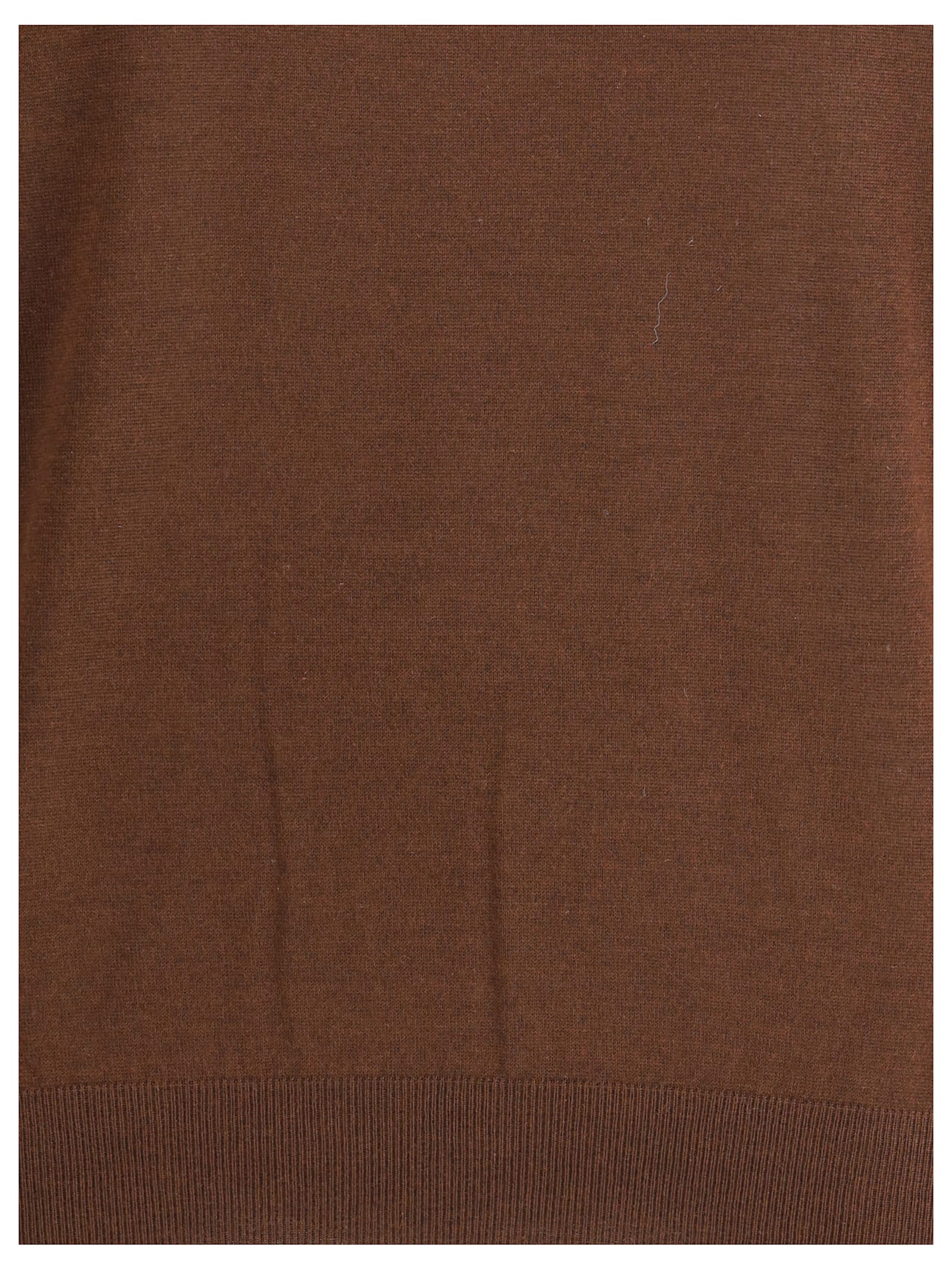 Saint Laurent Long-sleeves Turtleneck Sweater In Brown