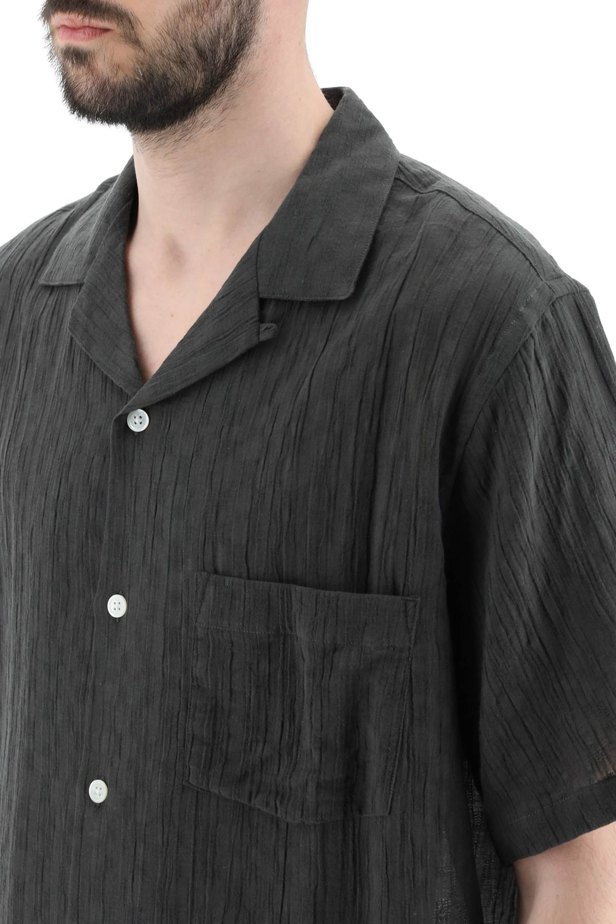 Shop Portuguese Flannel Nori Shirt In Grey (grey)