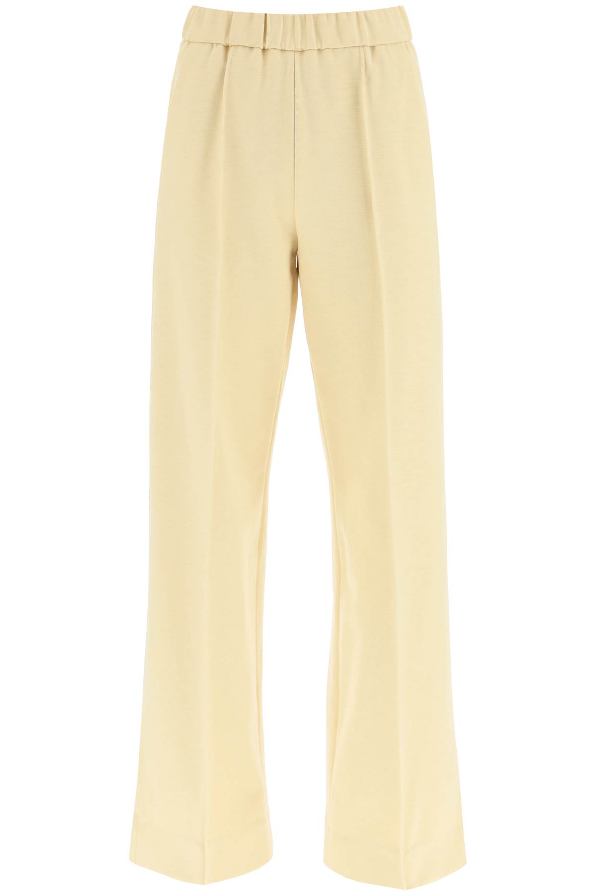 Shop Jil Sander Straight Jersey Pants In Light Bronze (beige)