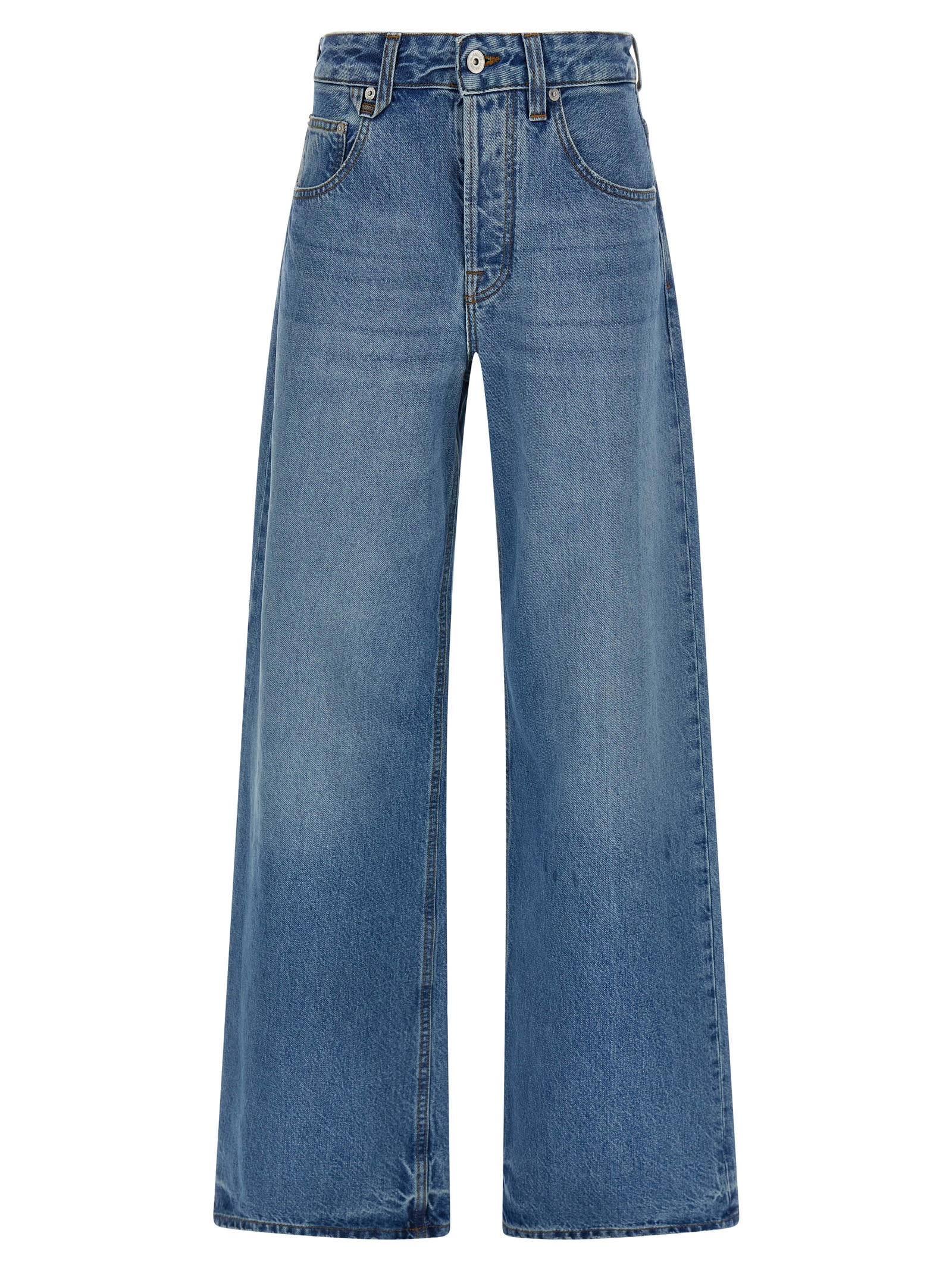 Jacquemus Le De-nîmes Large Jeans Light Blue In Blue