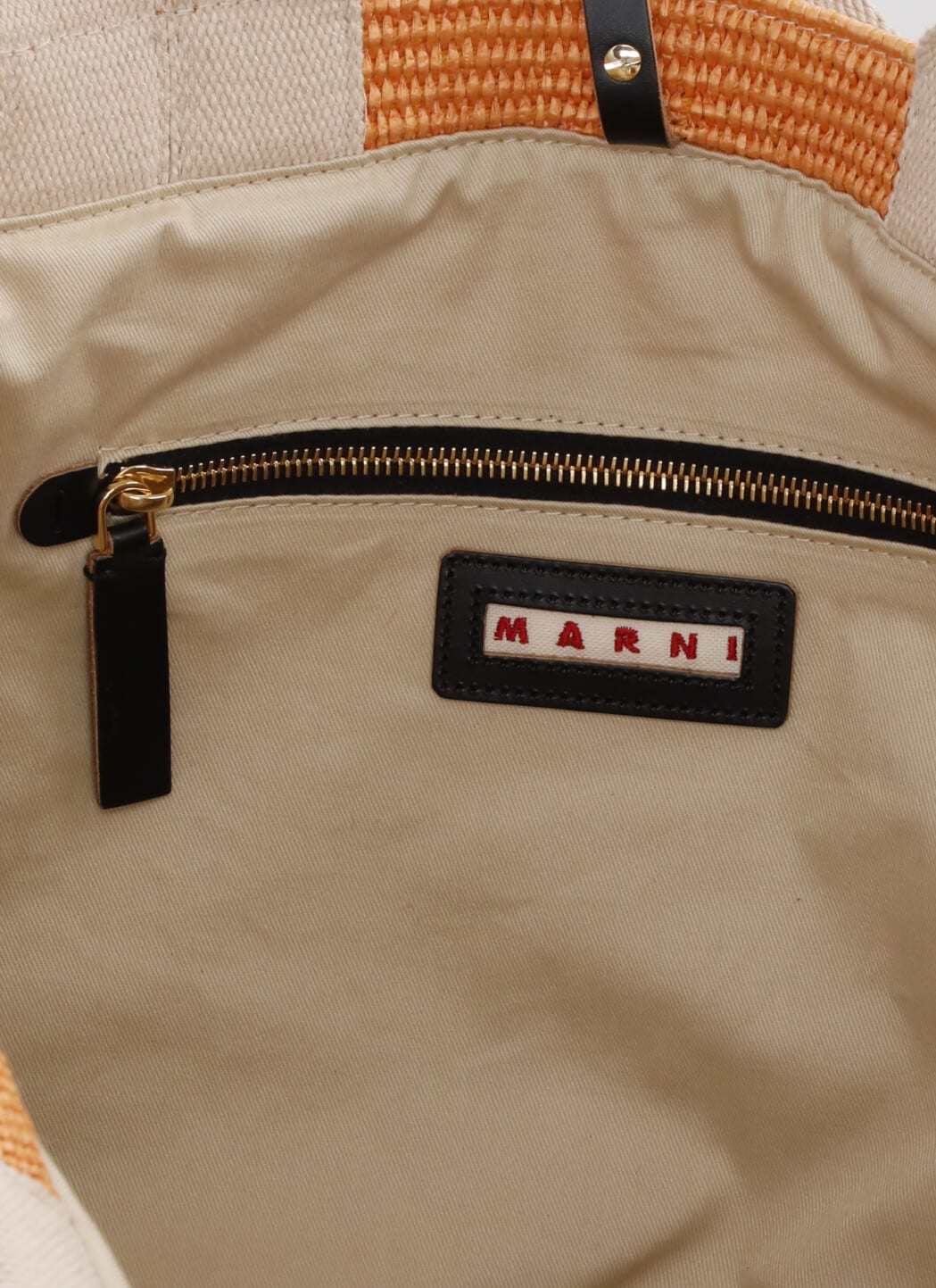 Shop Marni Tote Bag With Logo In Orange