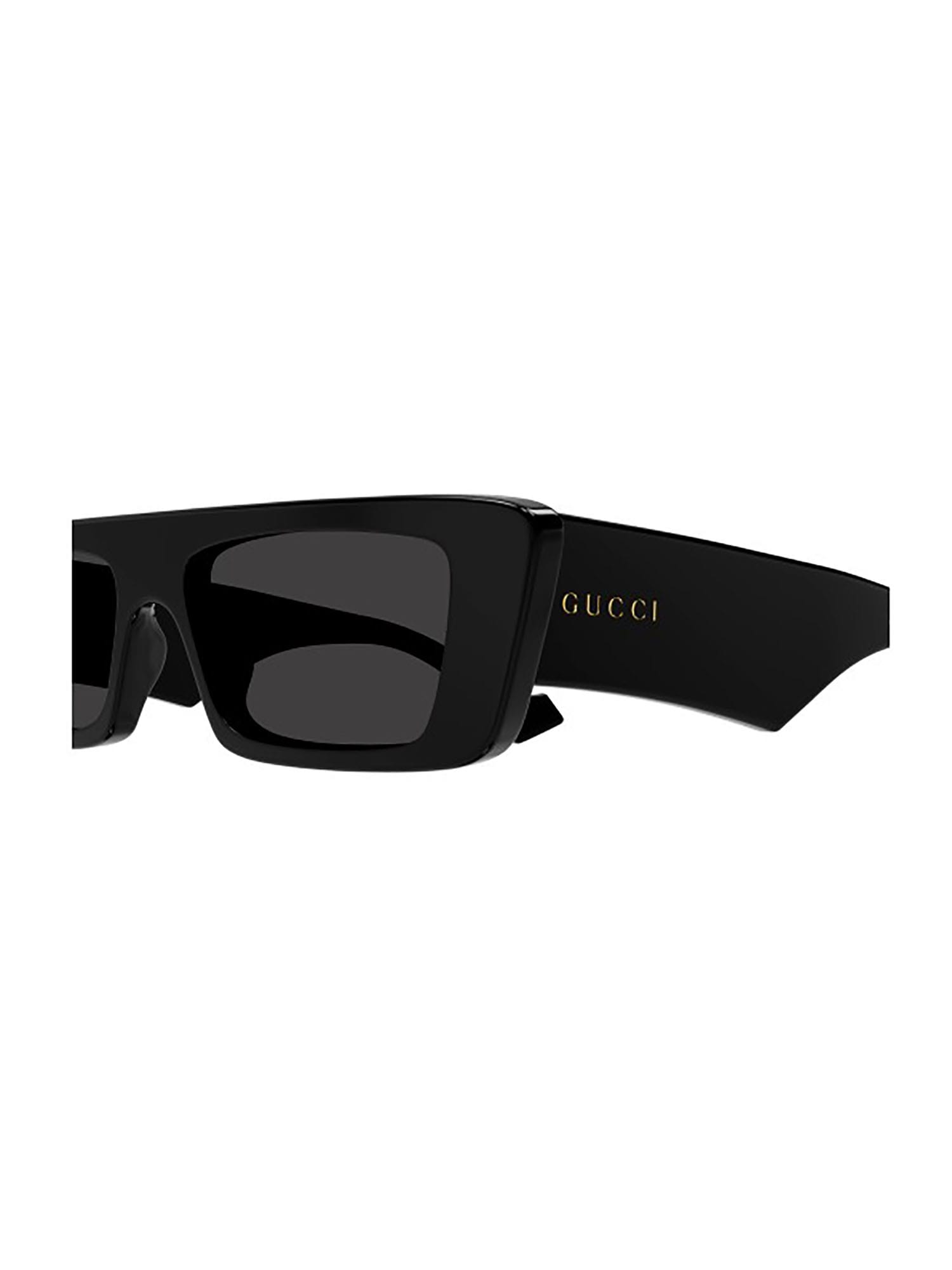 Shop Gucci Gg1331s Sunglasses In Black Black Brown