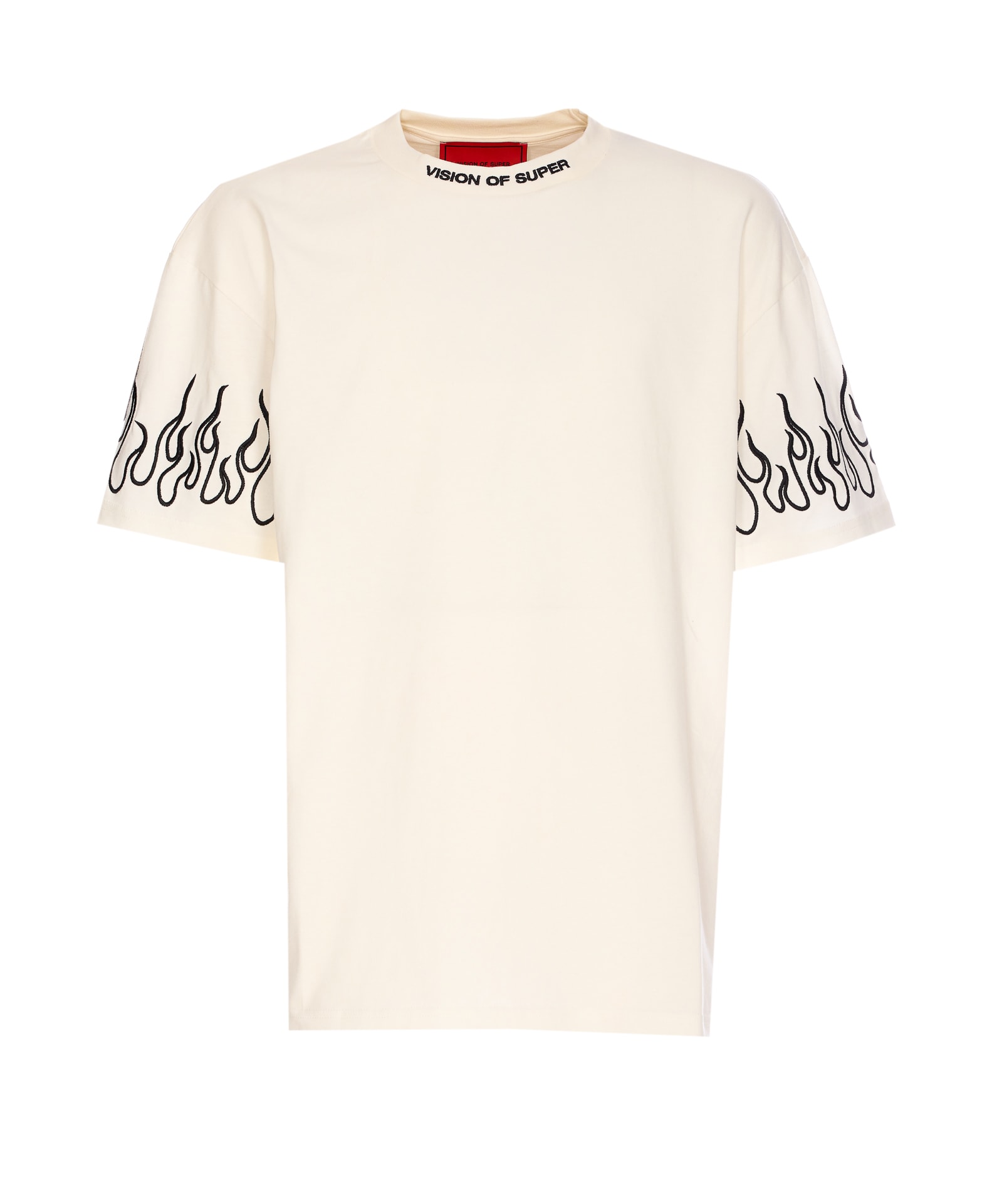 Embroidered Flames T-shirt