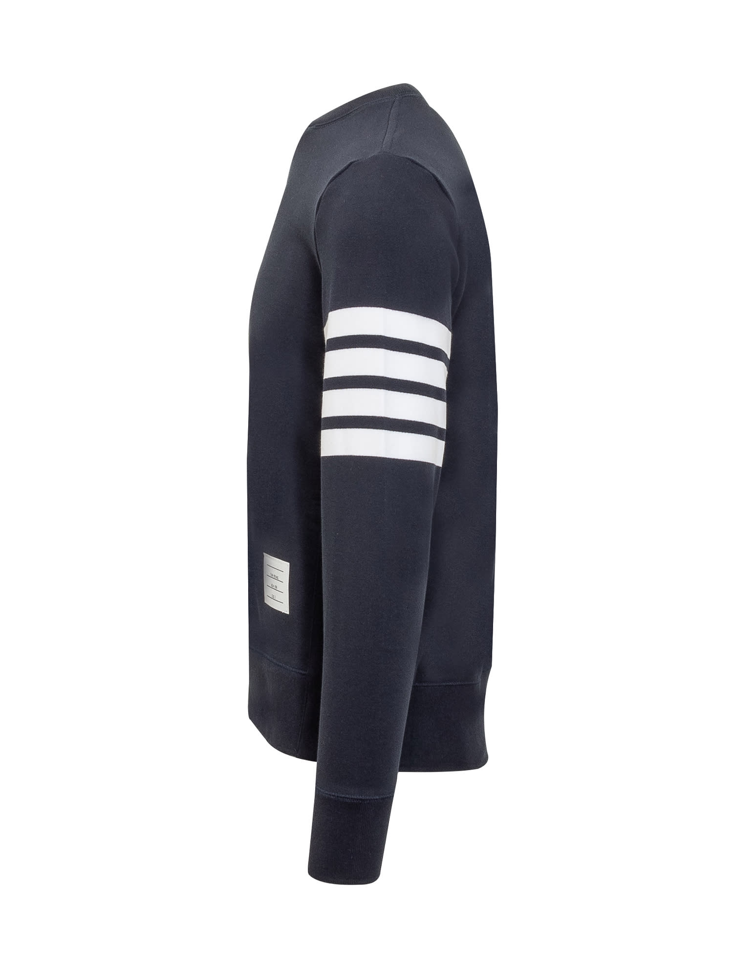 Shop Thom Browne Classic 4-bar Sweatshirt In Blu Scuro