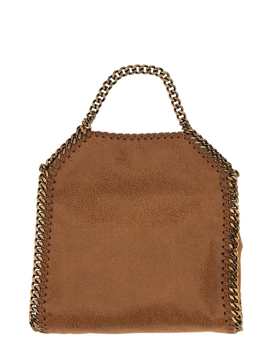 Shop Stella Mccartney Falabella Tiny Bag In Buff