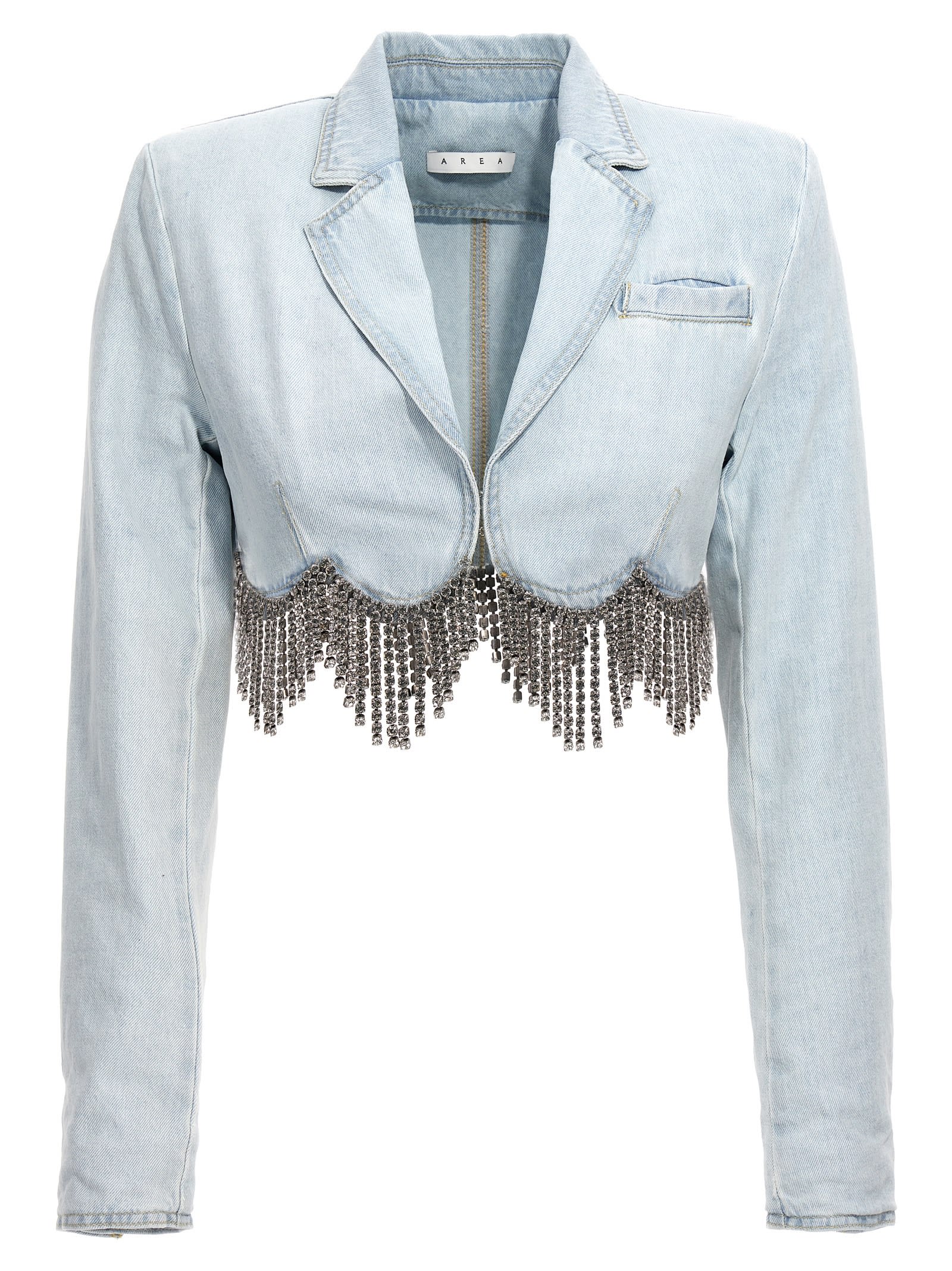 AREA SCALLOPED CRYSTAL CROPPED JACKET