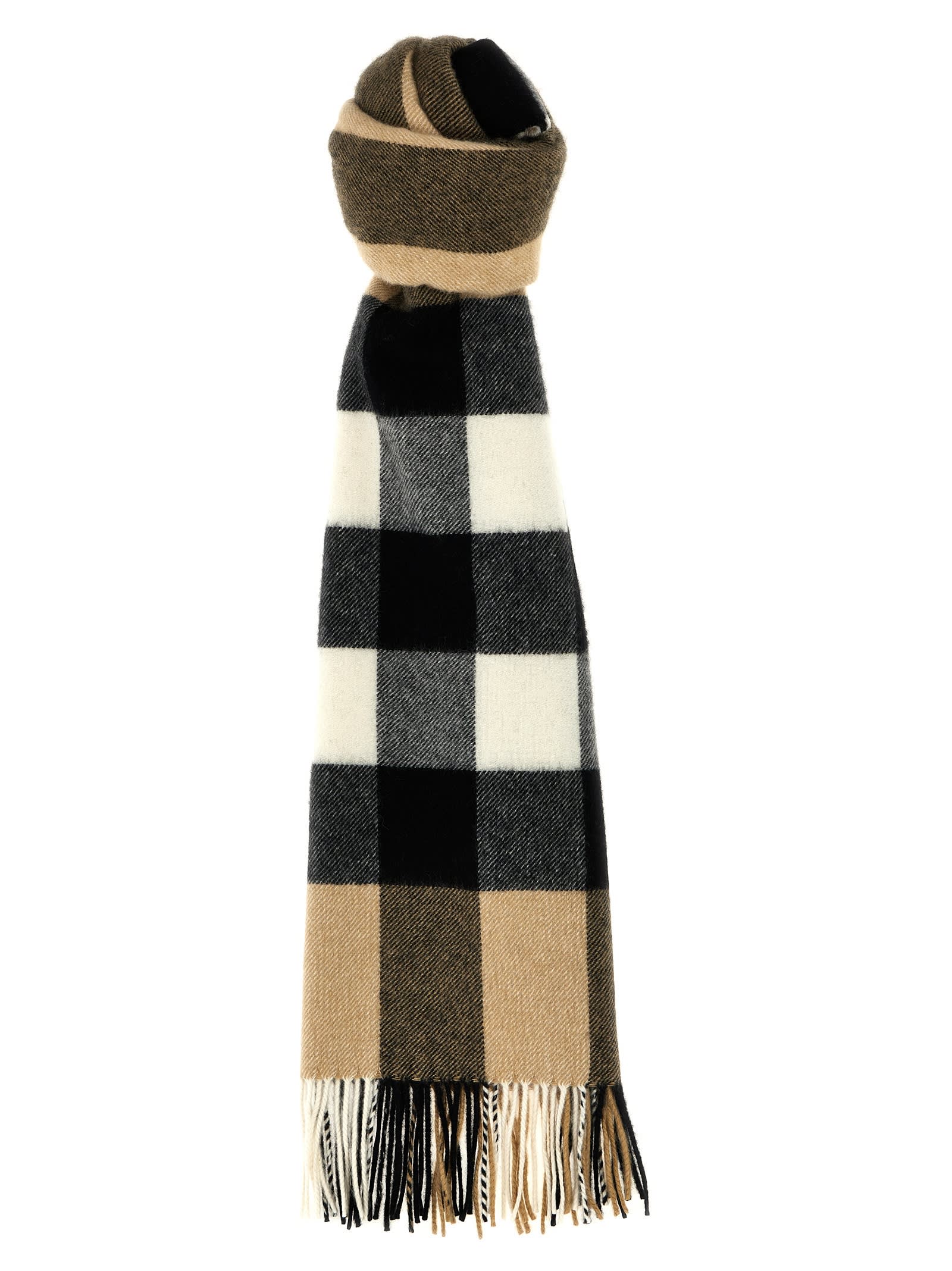 Check Cashmere Scarf