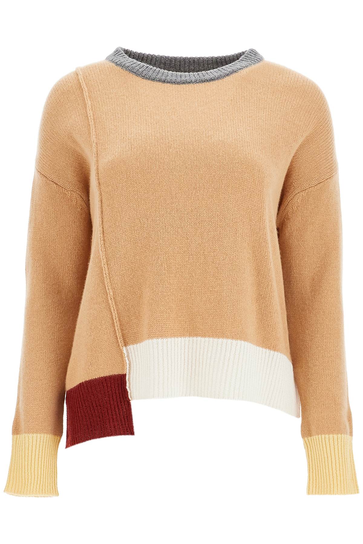 Shop Marni Cashmere Boxy Pullover In Beige