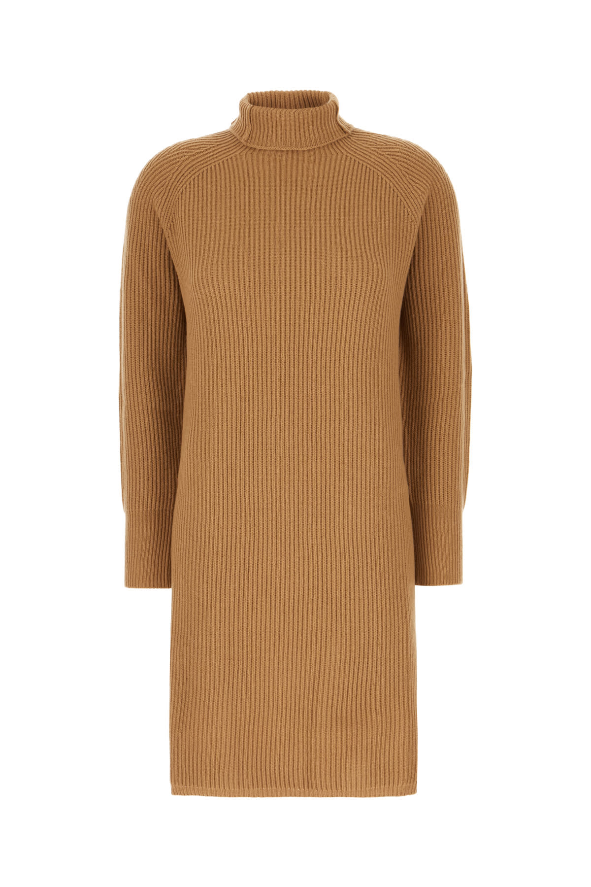 MAX MARA BISCUIT WOOL BLEND SWEATER DRESS 