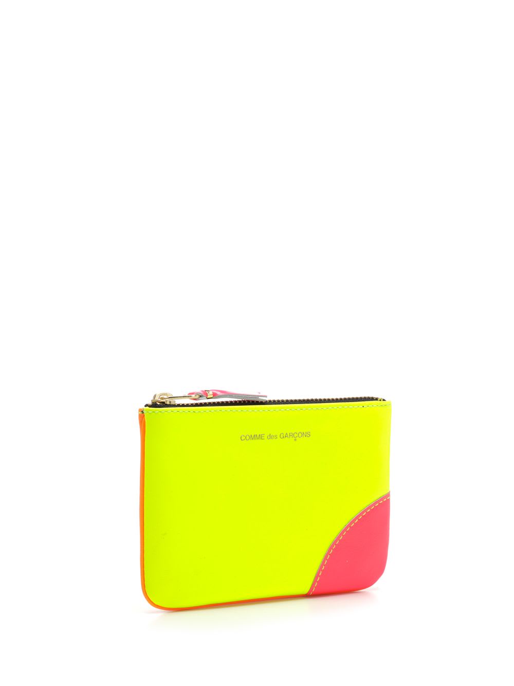 COMME DES GARÇONS TWO-TONE LEATHER COIN PURSE 