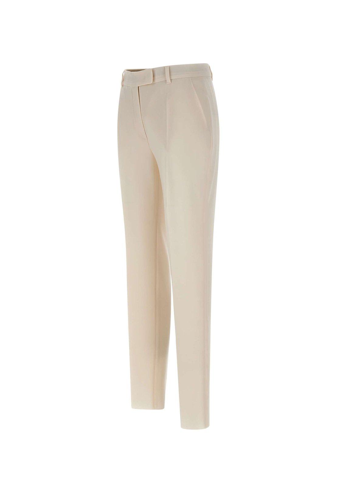 Shop Max Mara High Waist Straight Leg Pants  Studio In Butter