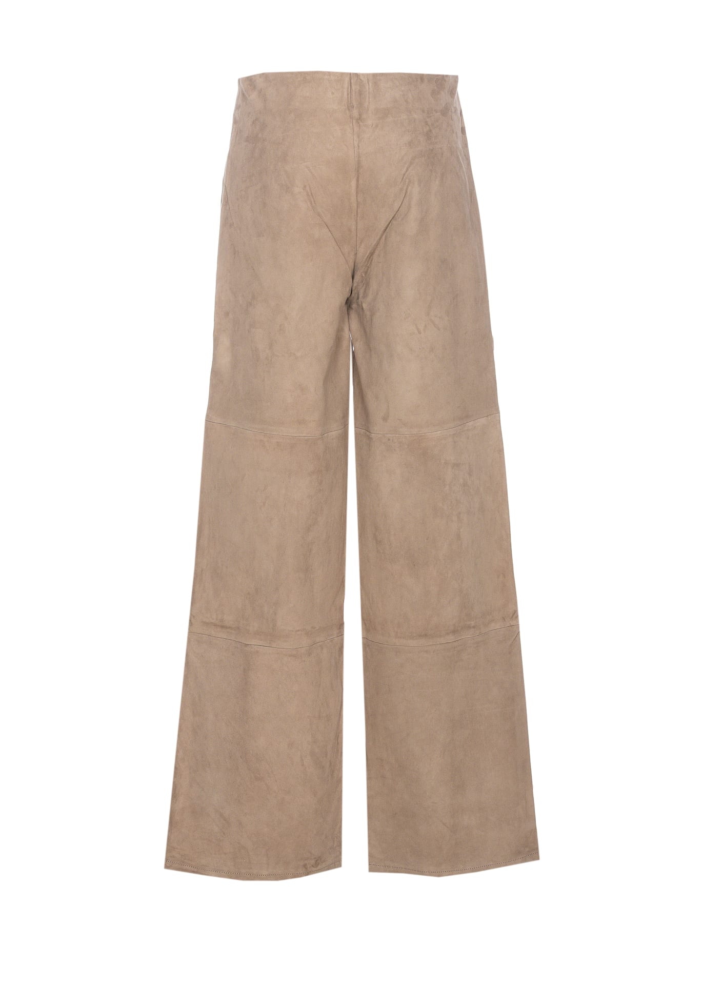 Shop Arma Karina Stertch Suede Trousers In Beige
