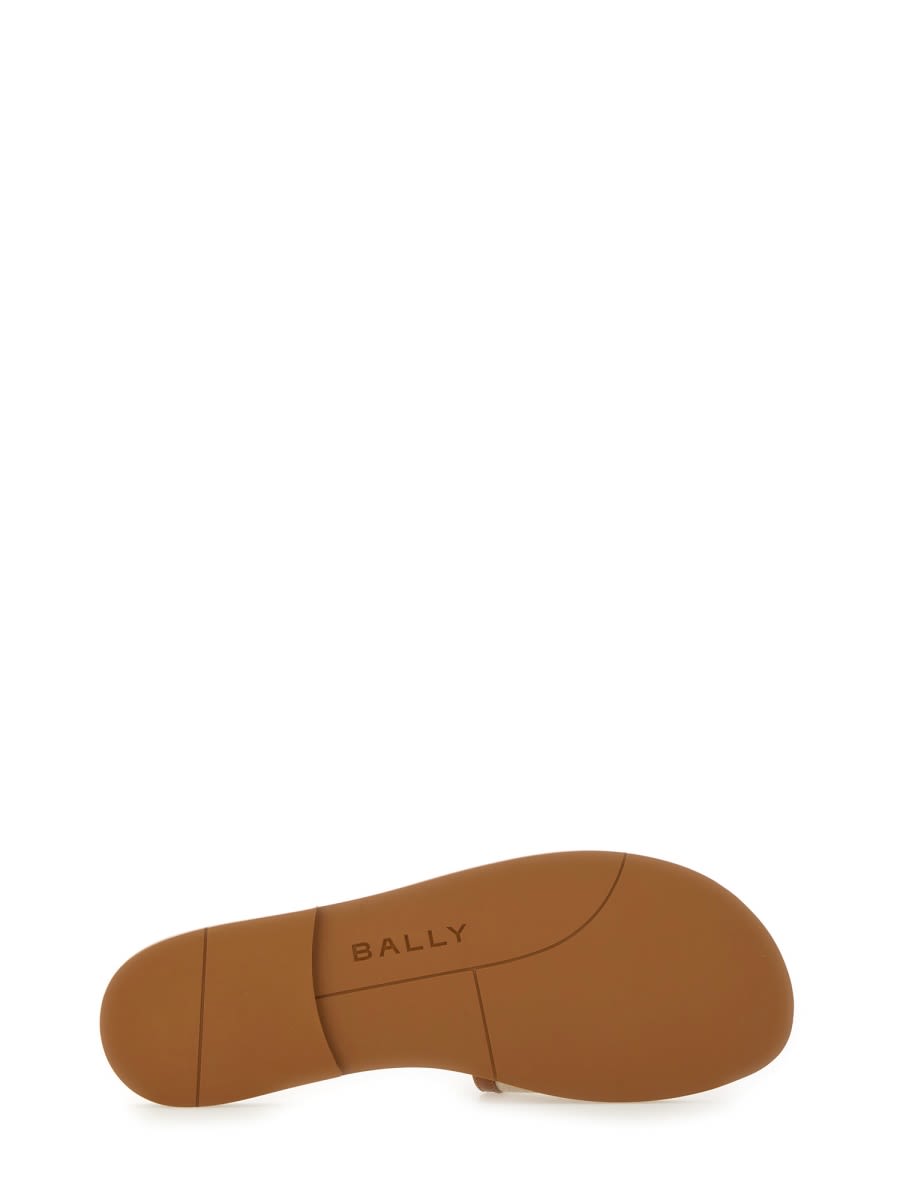 Shop Bally Slide Sandal Sollie In Beige