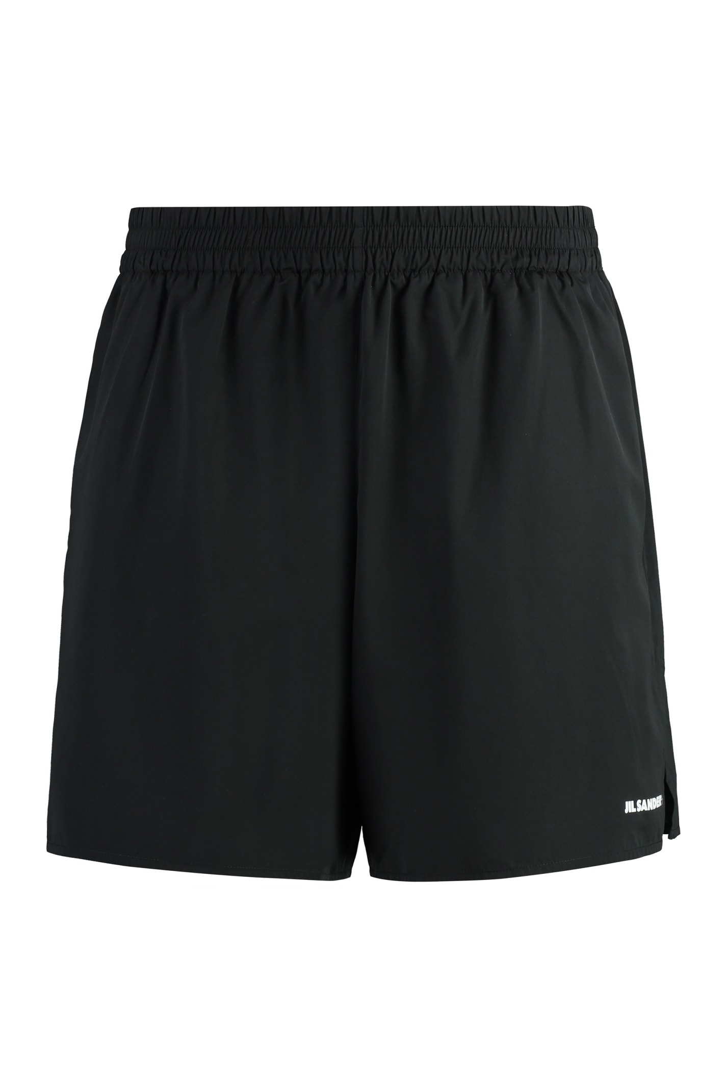 Shop Jil Sander Techno Fabric Bermuda-shorts In Black