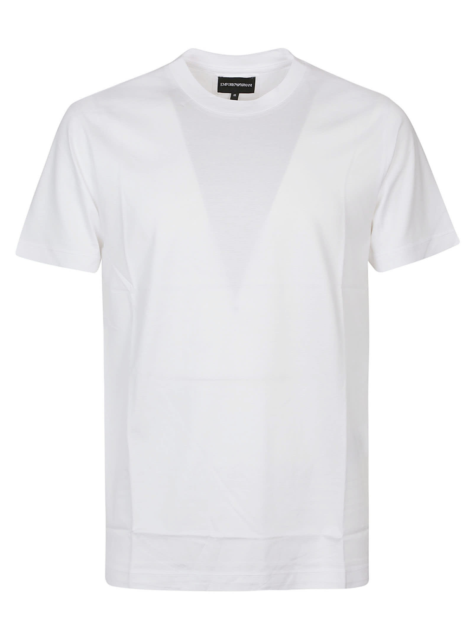 Emporio Armani T-shirt In Bianco Ottico