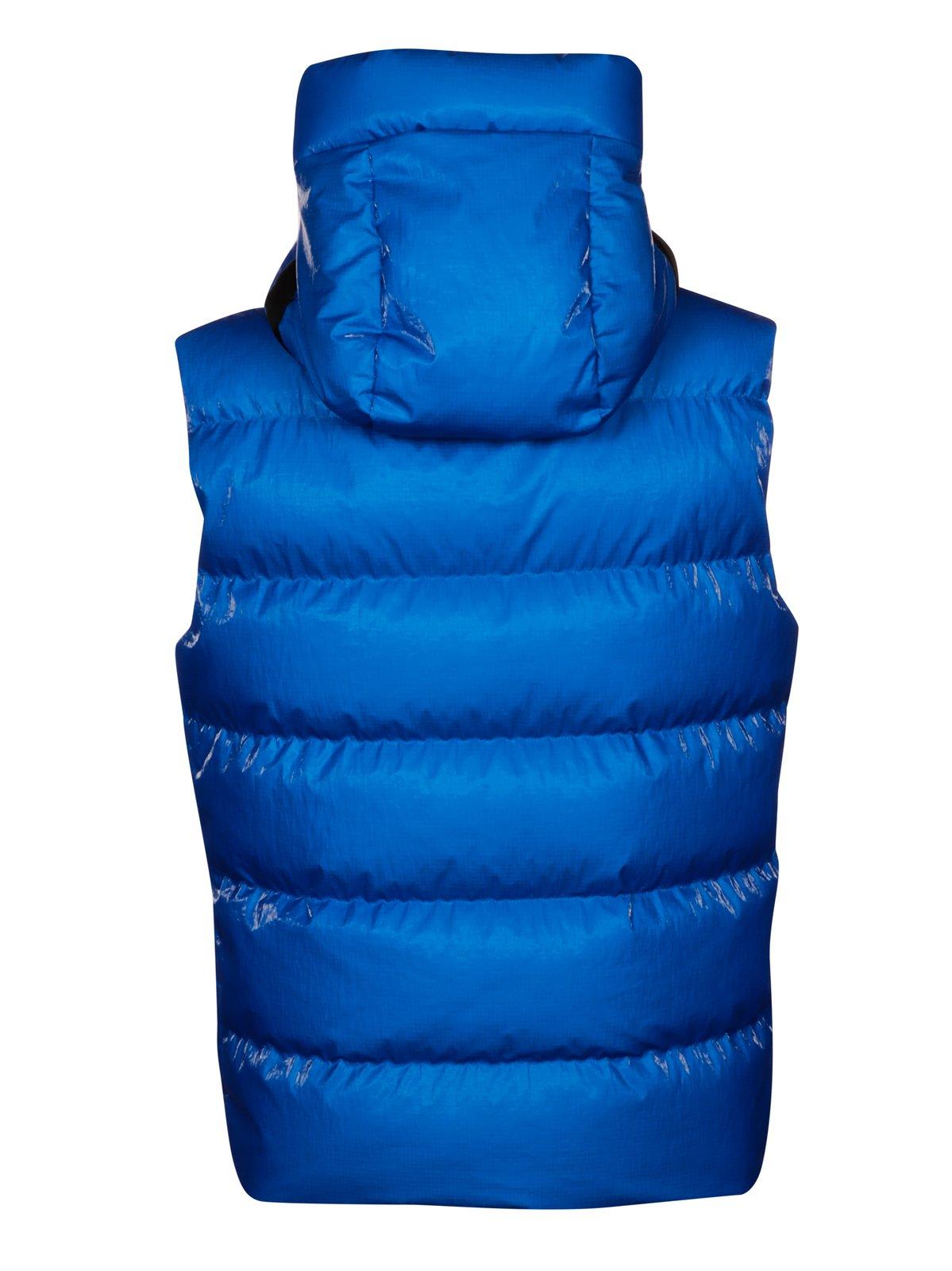 Shop Moncler Lawu Padded Vest In Blue