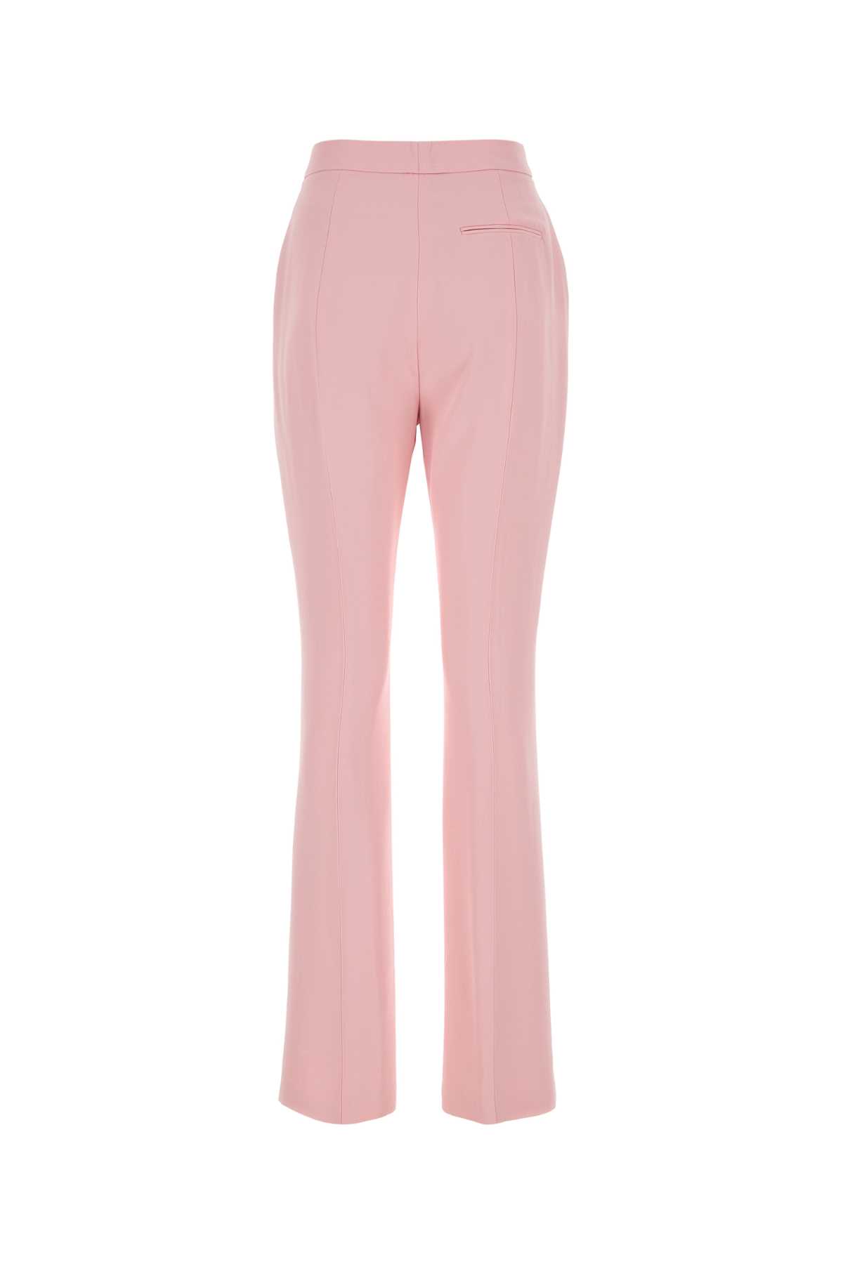 Shop Alexander Mcqueen Pastel Pink Crepe Cigarette Pant In Palepink