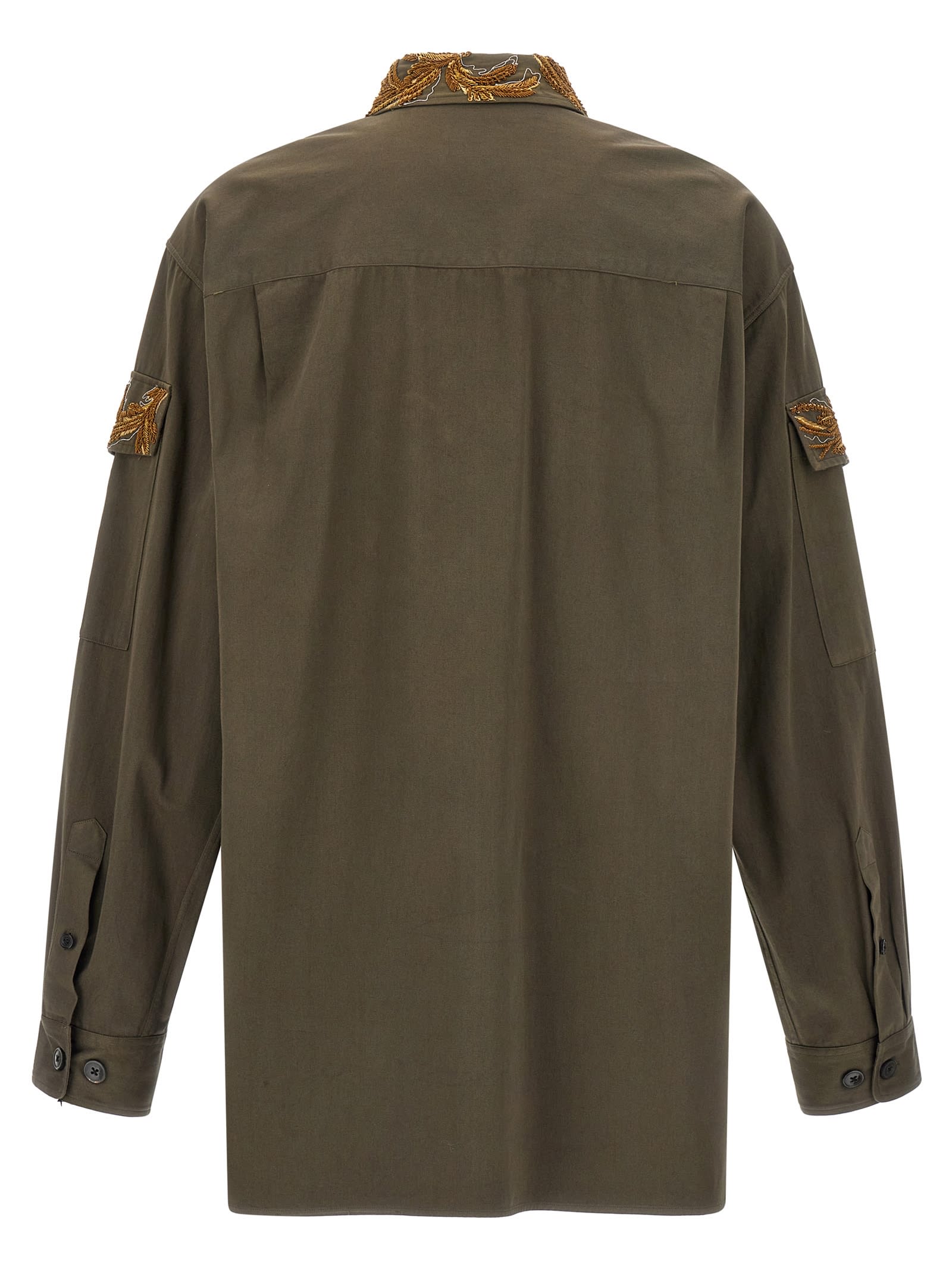 Dries Van Noten Crowsey B Gd Em 1473mw.shirt In Brown