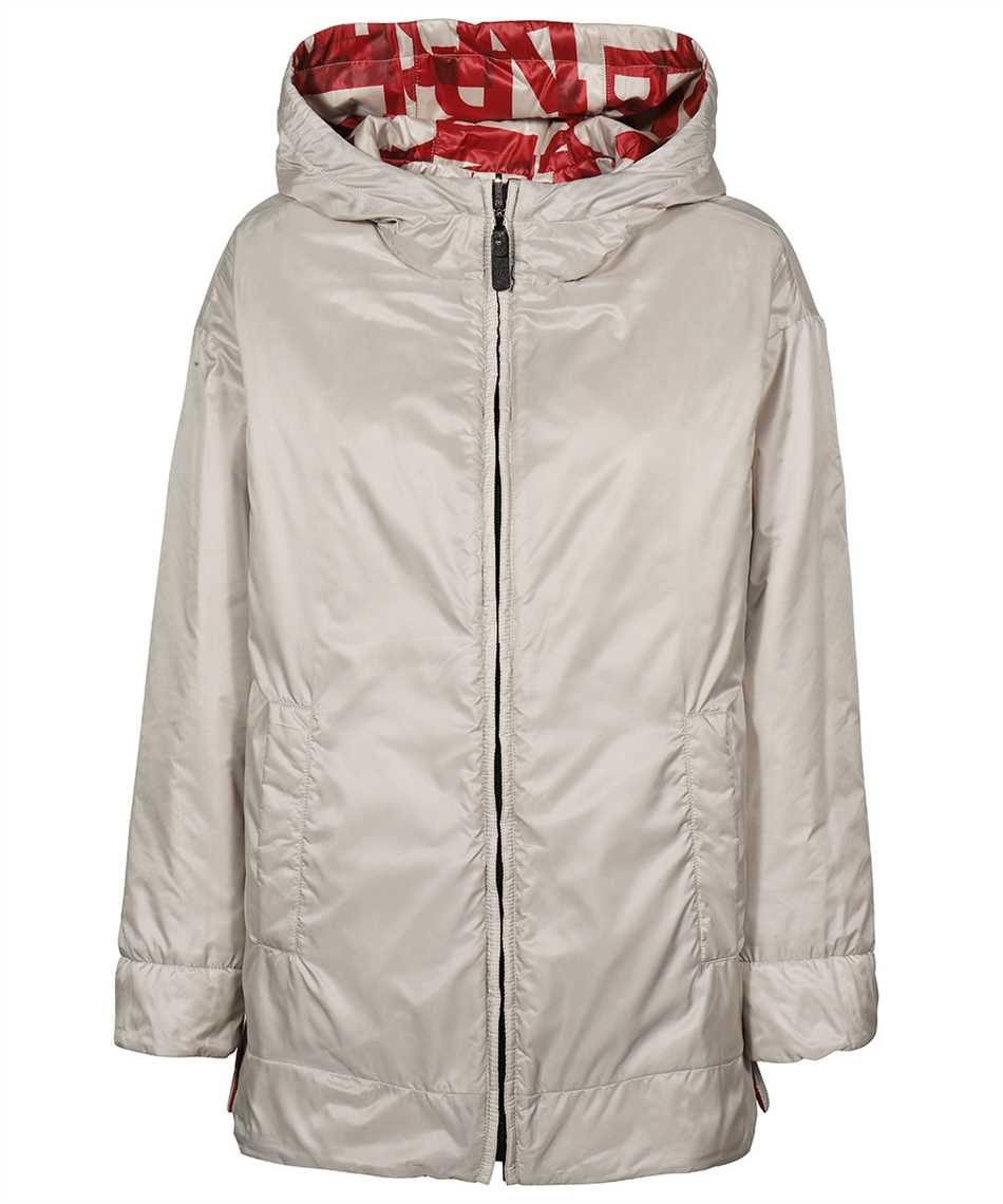 Max Mara Hooded Down Jacket In Multi