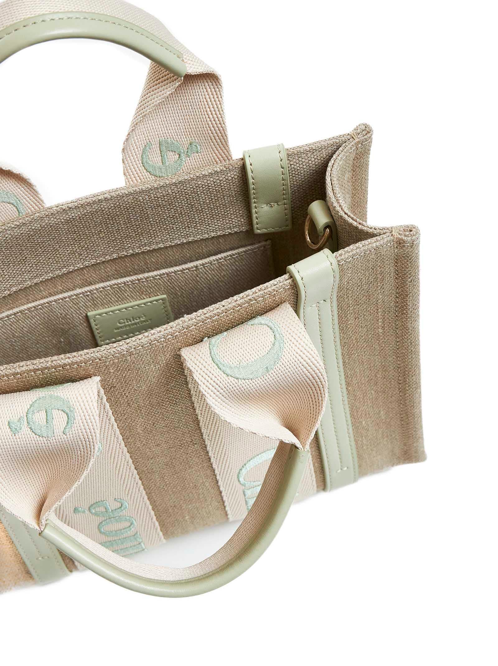 Shop Chloé Tote In Light Eucalyptus