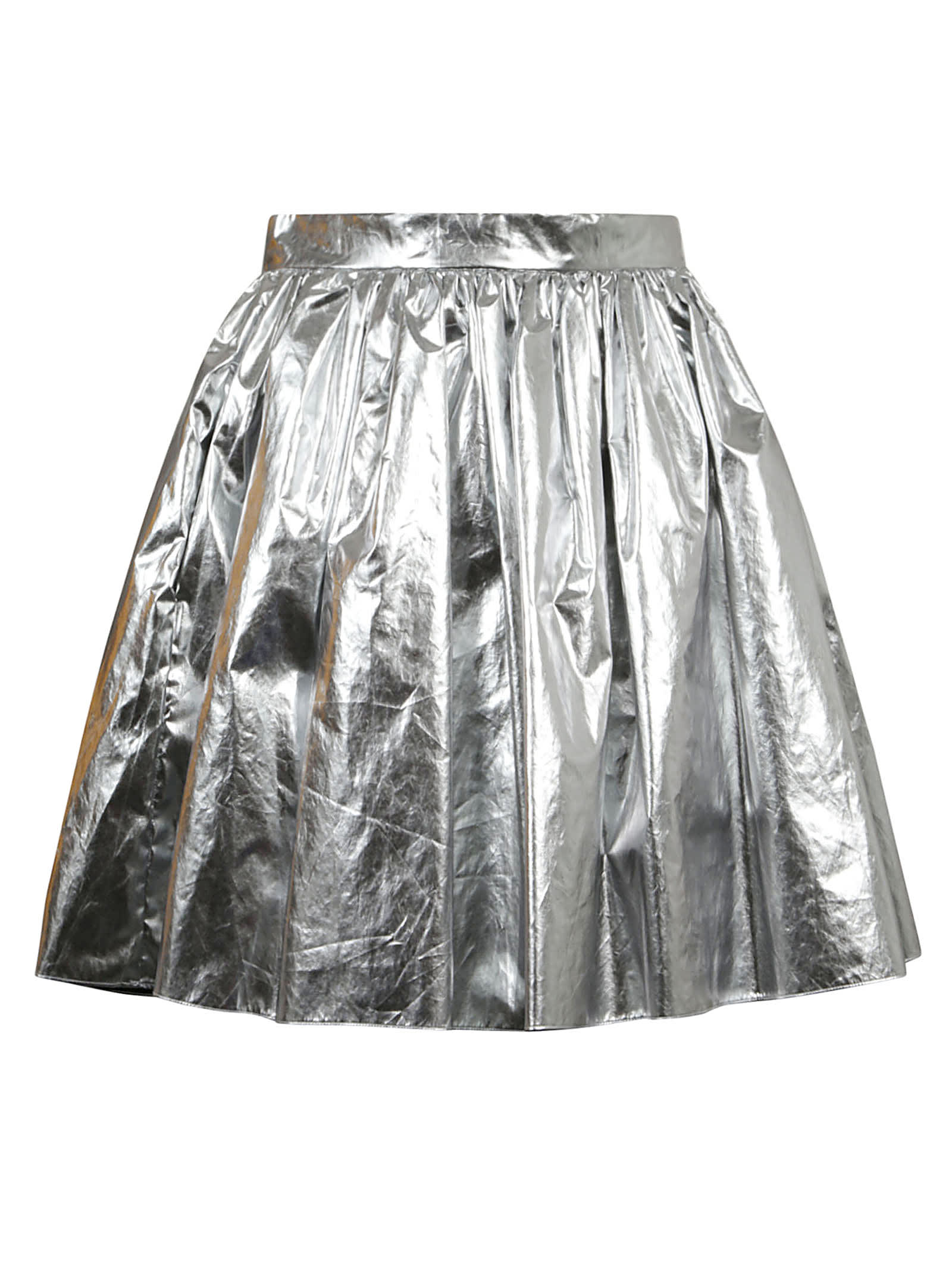 Alexander McQueen Metallic Curled Mini Skirt