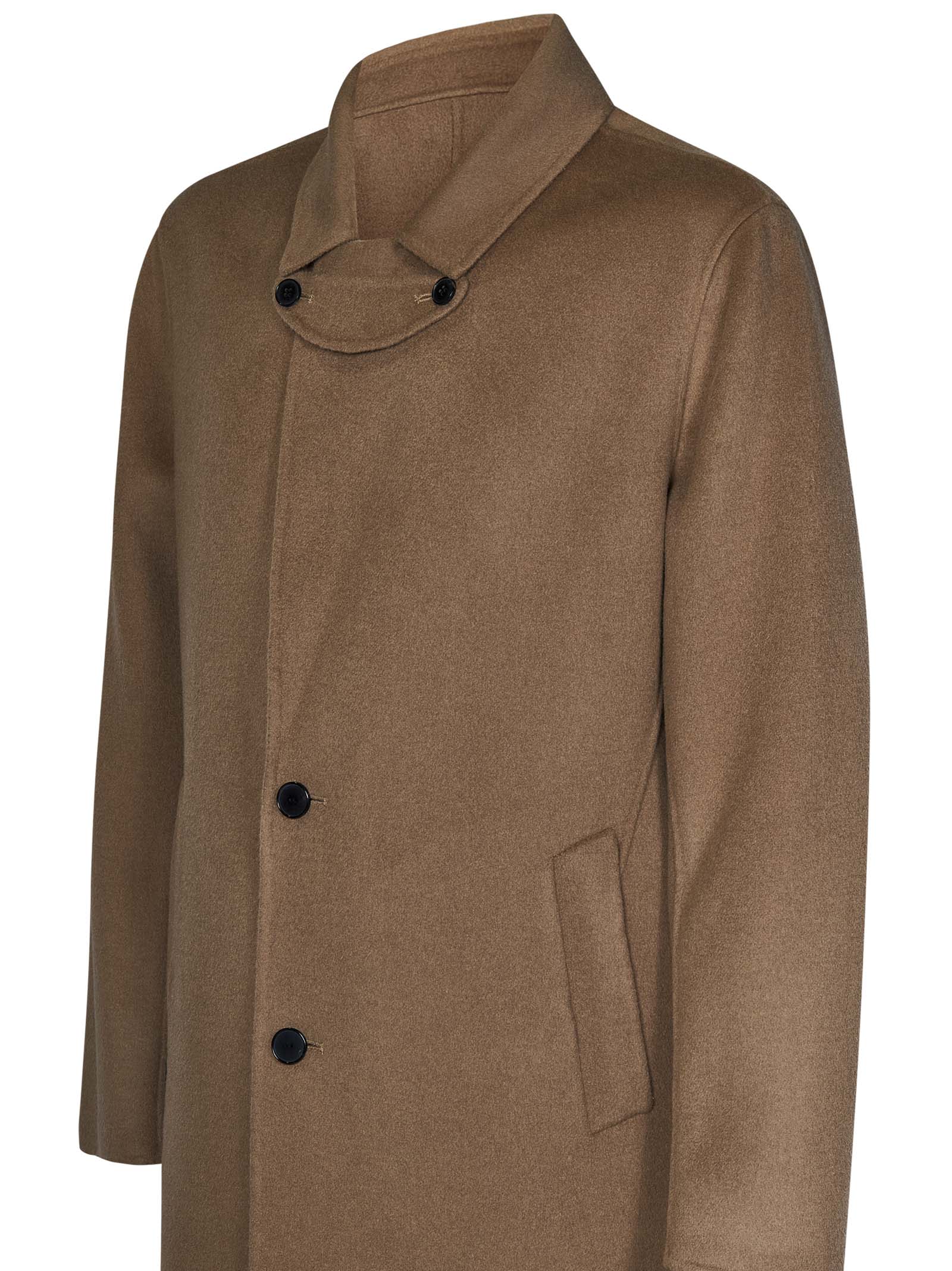 Shop Low Brand Coat In Camel