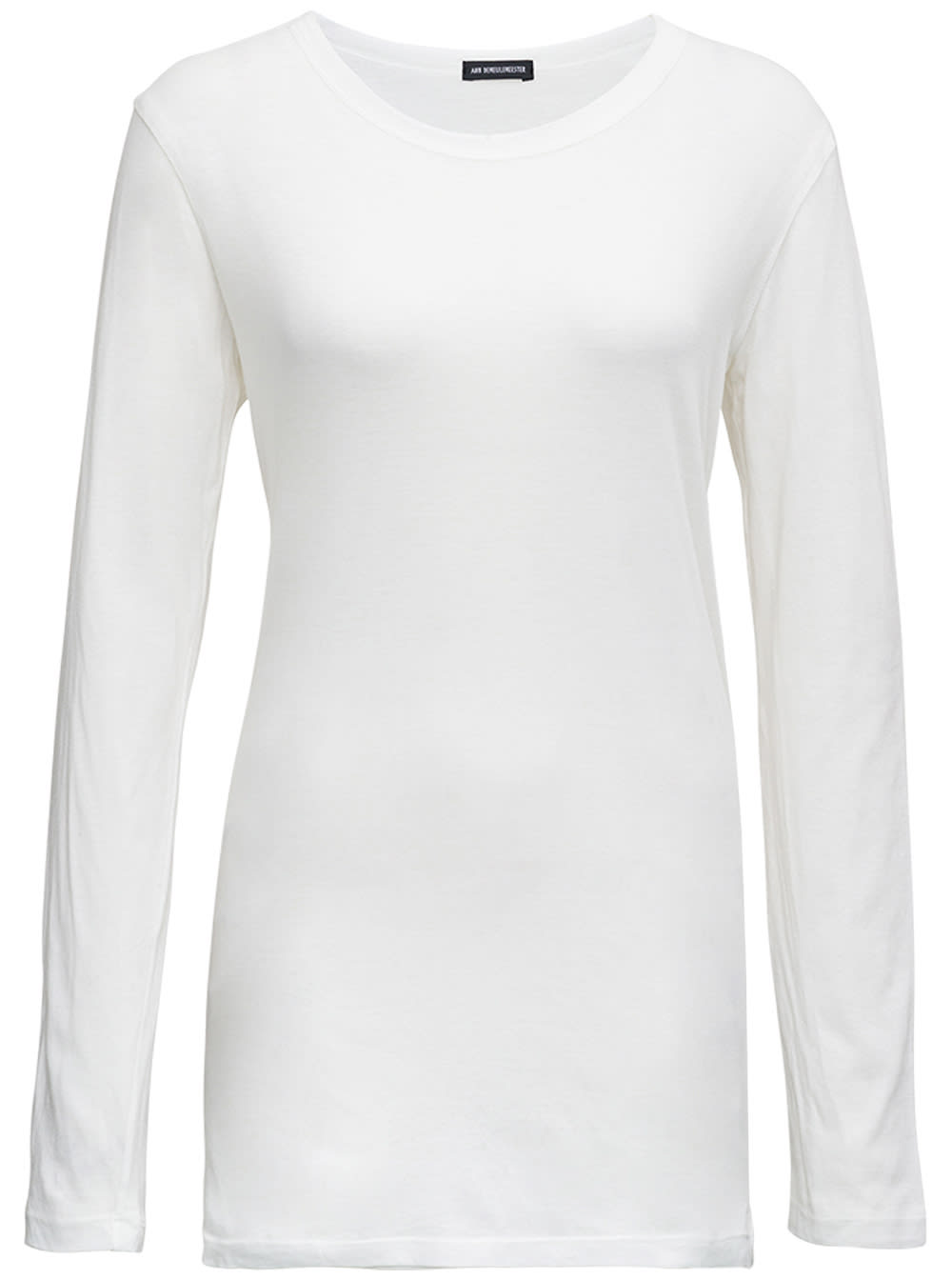 Shop Ann Demeulemeester Denise White Cotton Long Sleeve T-shirt