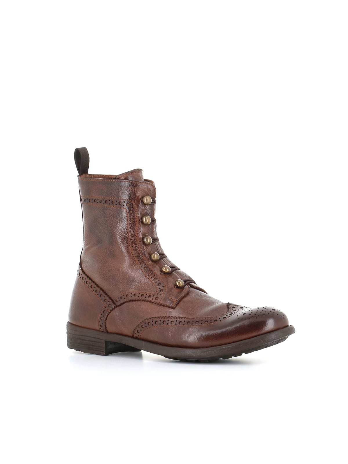 Shop Officine Creative Lace-up Boot Mars/018 In Cognac