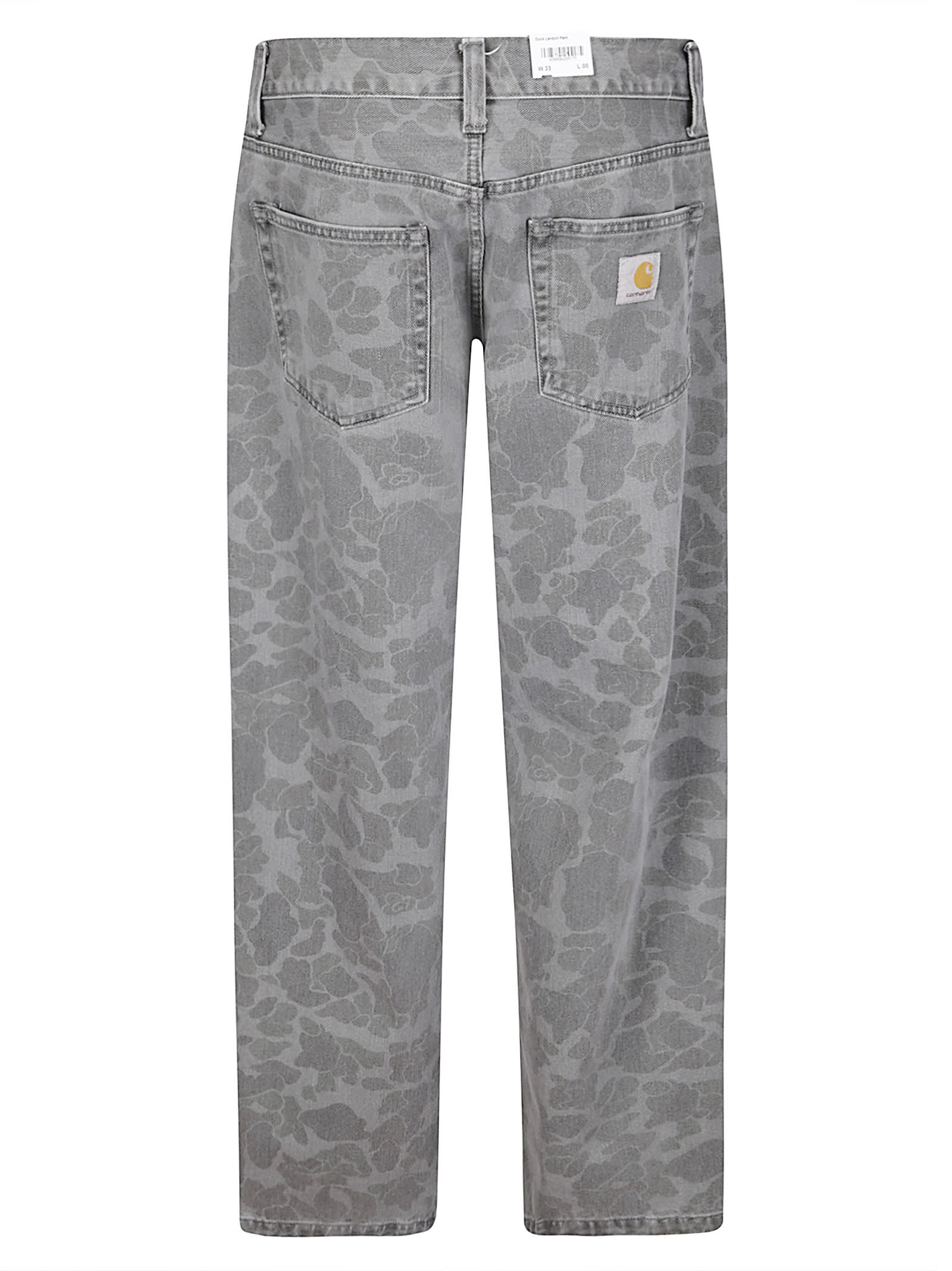 Carhartt Printed Five-pocket Jeans In Gray