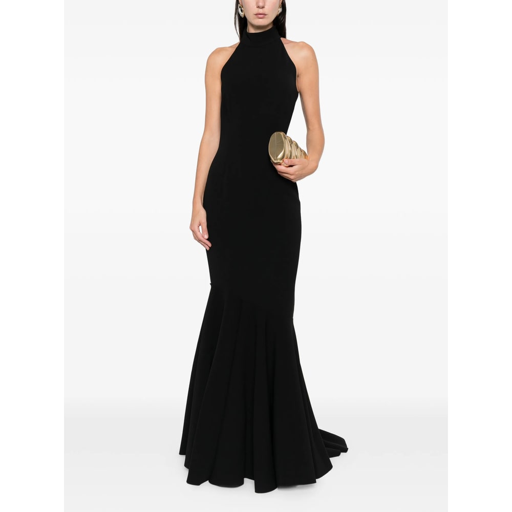 Solace London Halterneck Maxi Dress In Black