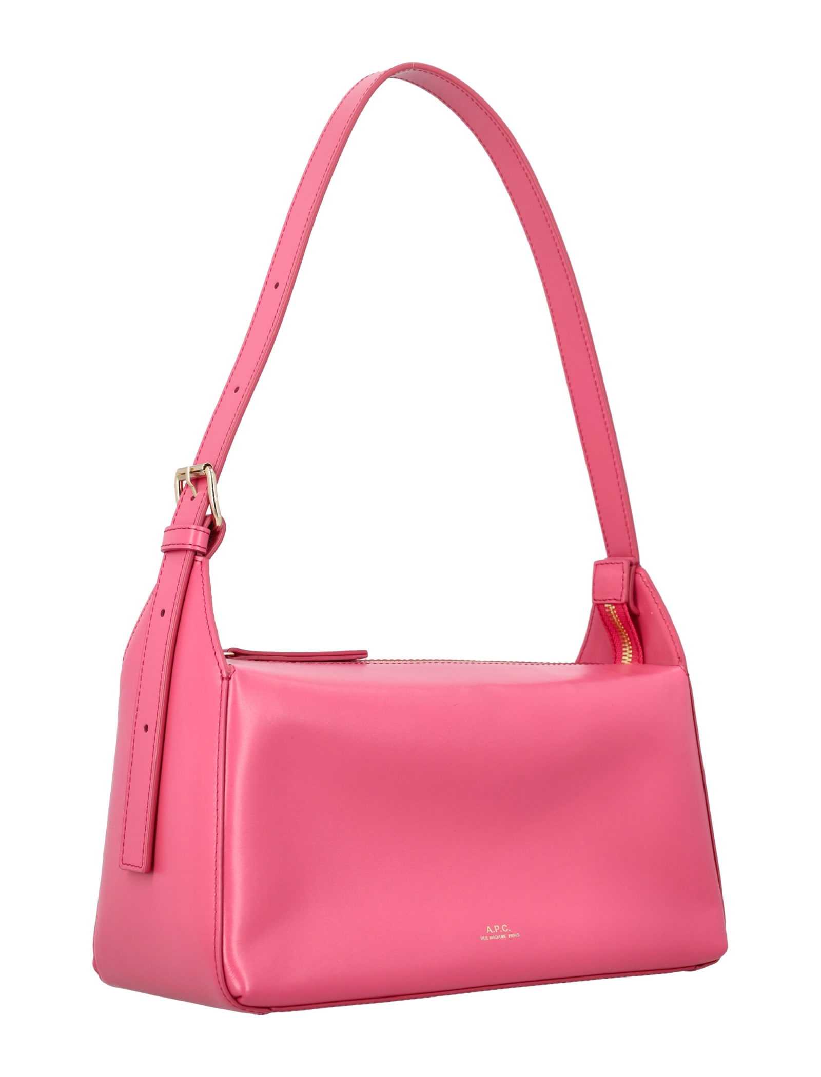 Shop Apc Sac Virginie Baguette In Fucsia Rose