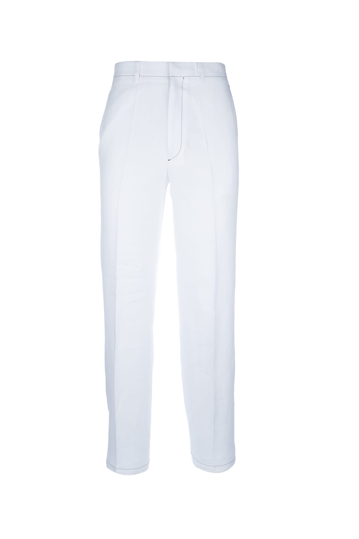 Prada Trousers Back Pockets Belt Loops Front Pleats