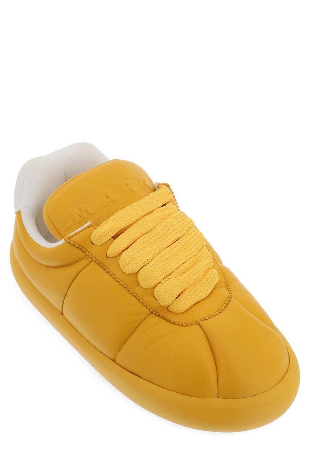 Shop Marni Padded Low-top Sneakers