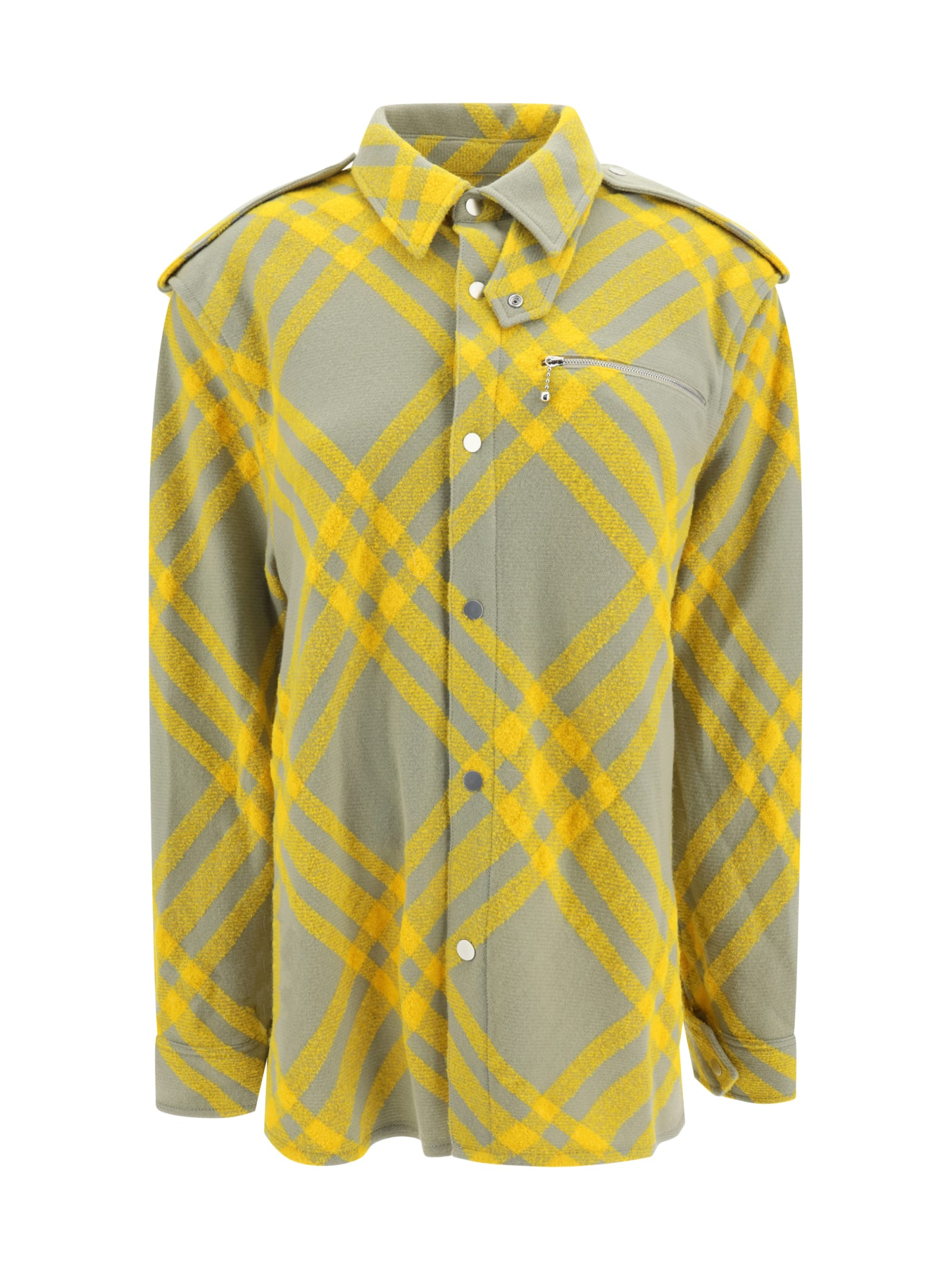 Shop Burberry Jacket In Yellow