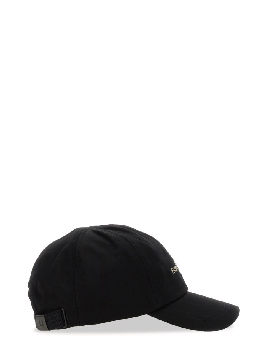 Shop Fred Perry Baseball Hat With Logo In Black